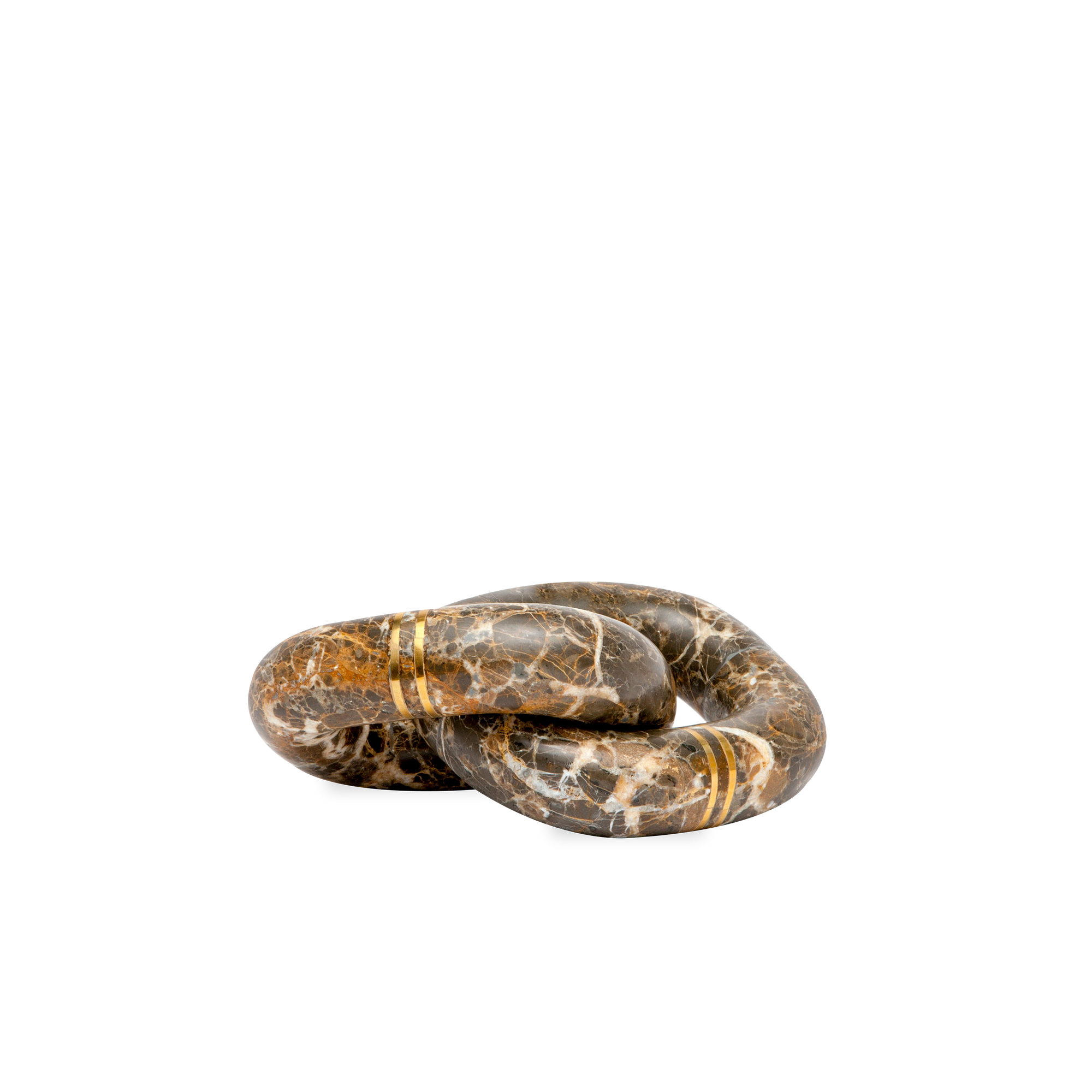 With a refined design and gorgeous visual textures, the Marble Chain Sculpture is the perfect accessory to elevate any tabletop or bookshelf.
