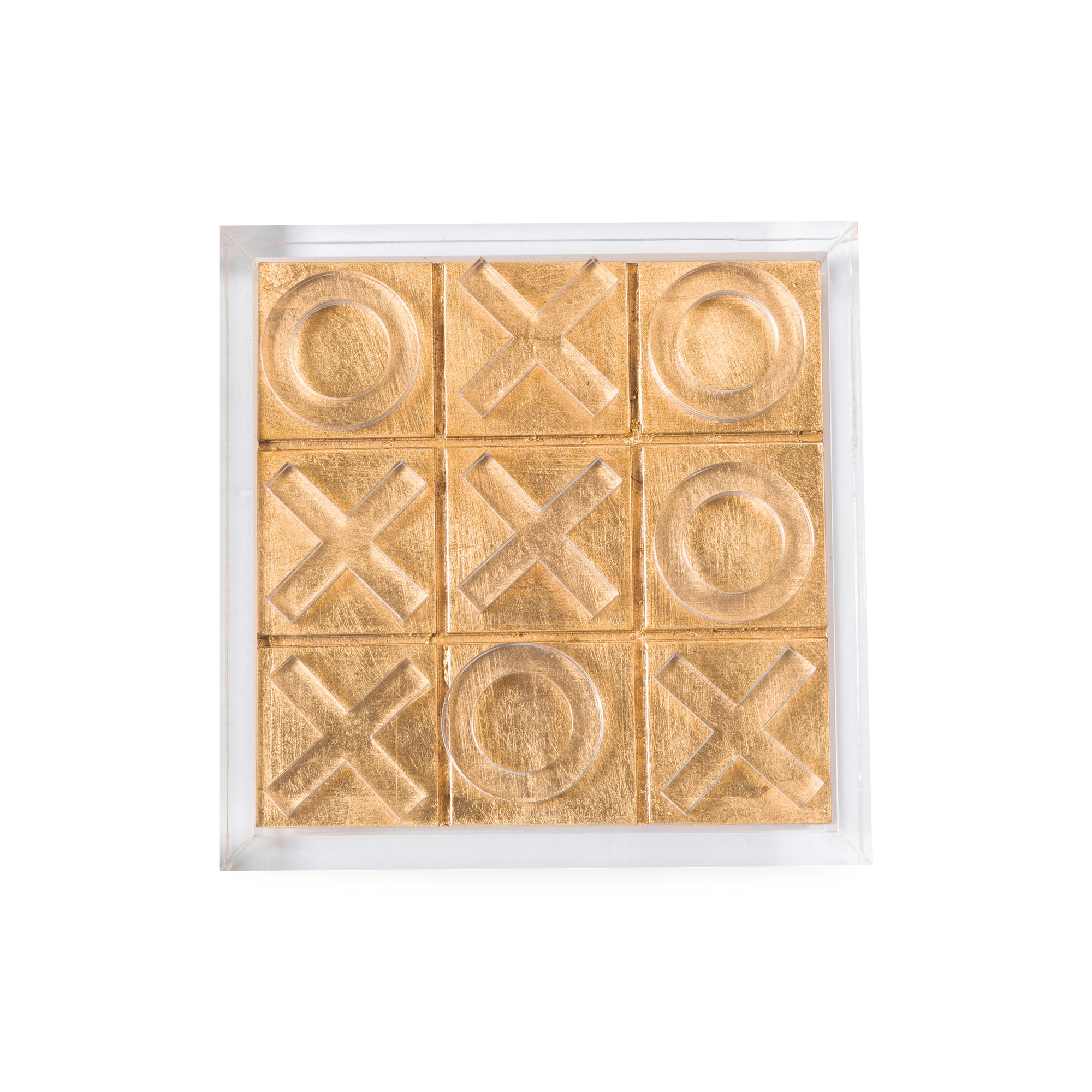 Playful yet elegant, this Acrylic Tic Tac Toe box is perfect for adding a fun and interesting element to your countertop decorations.