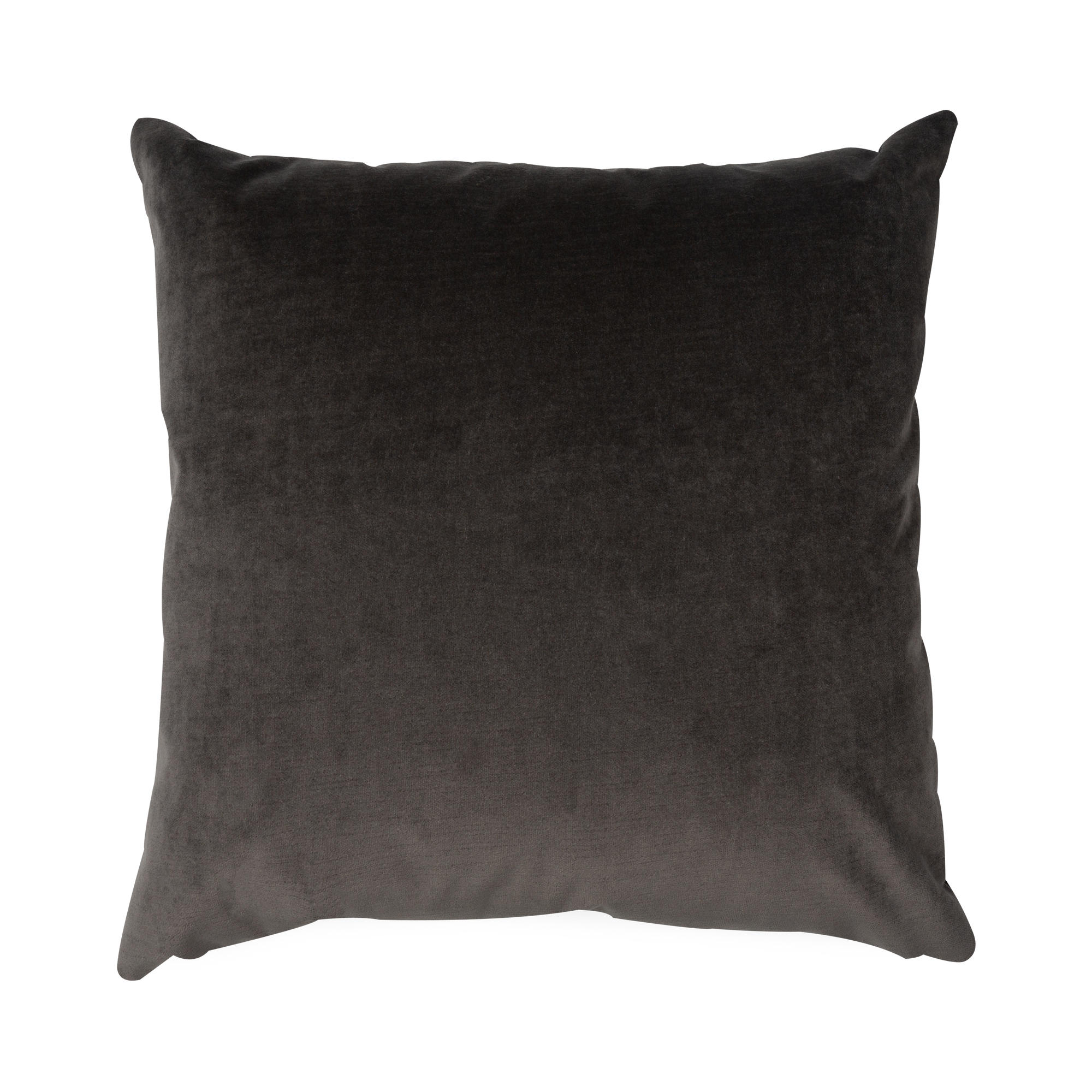 An elegant velvet pillow with gentle striation that creates subtle dimensions.