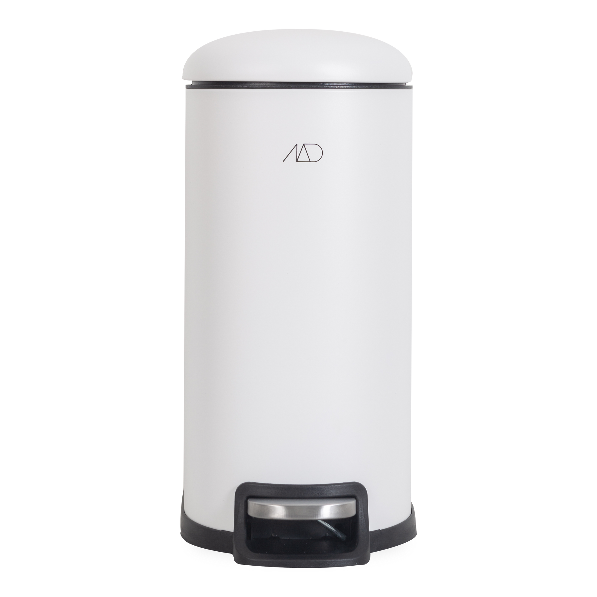 Defined by its rounded edges and sleek figure, the Metal Pedal Wastebin has a captivating, stylish design for spaces where you have limited surfaces, perfect for offices, kitchens