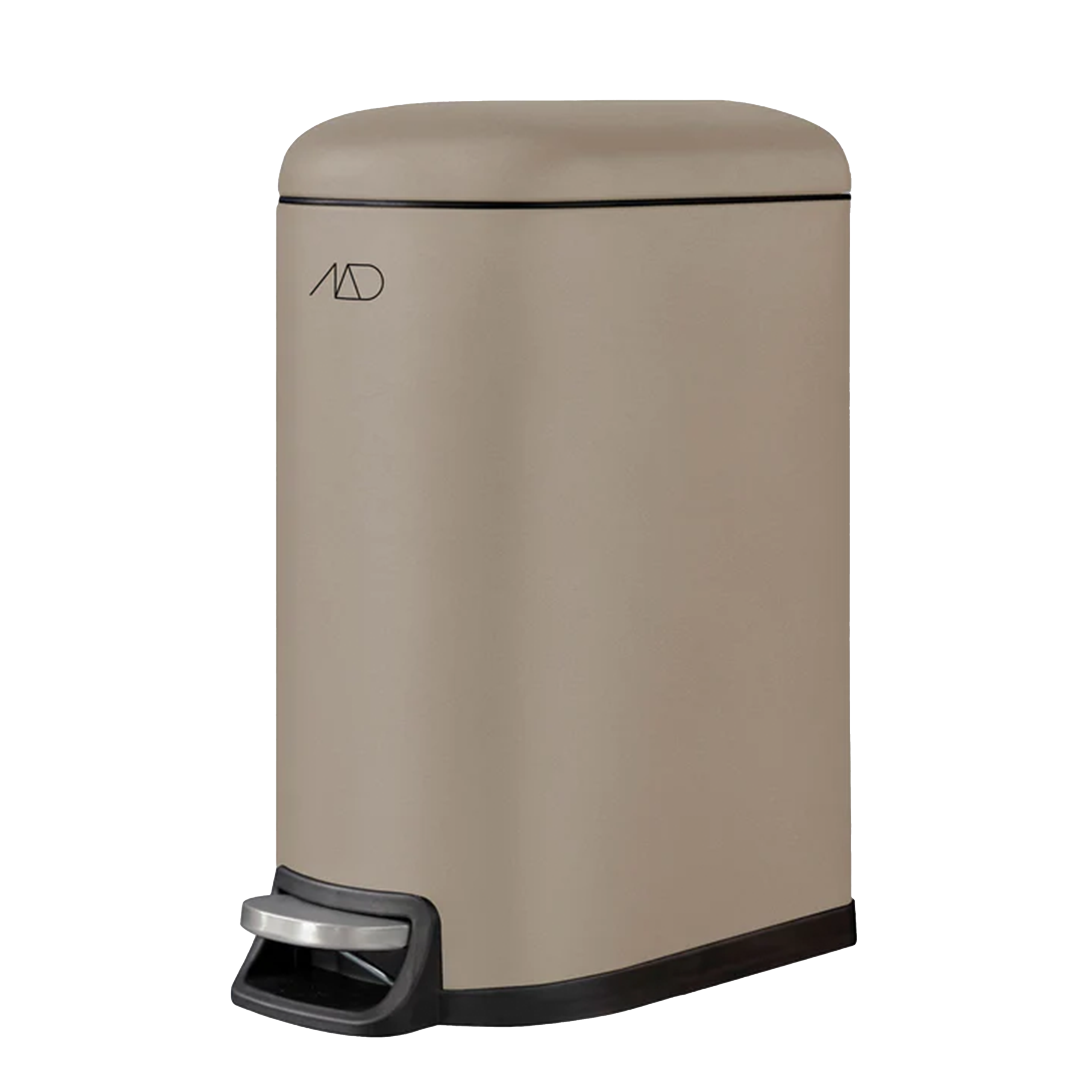 Defined by its rounded edges and sleek figure, the Metal Pedal Wastebin has a captivating, stylish design for spaces where you have limited surfaces, perfect for offices, kitchens