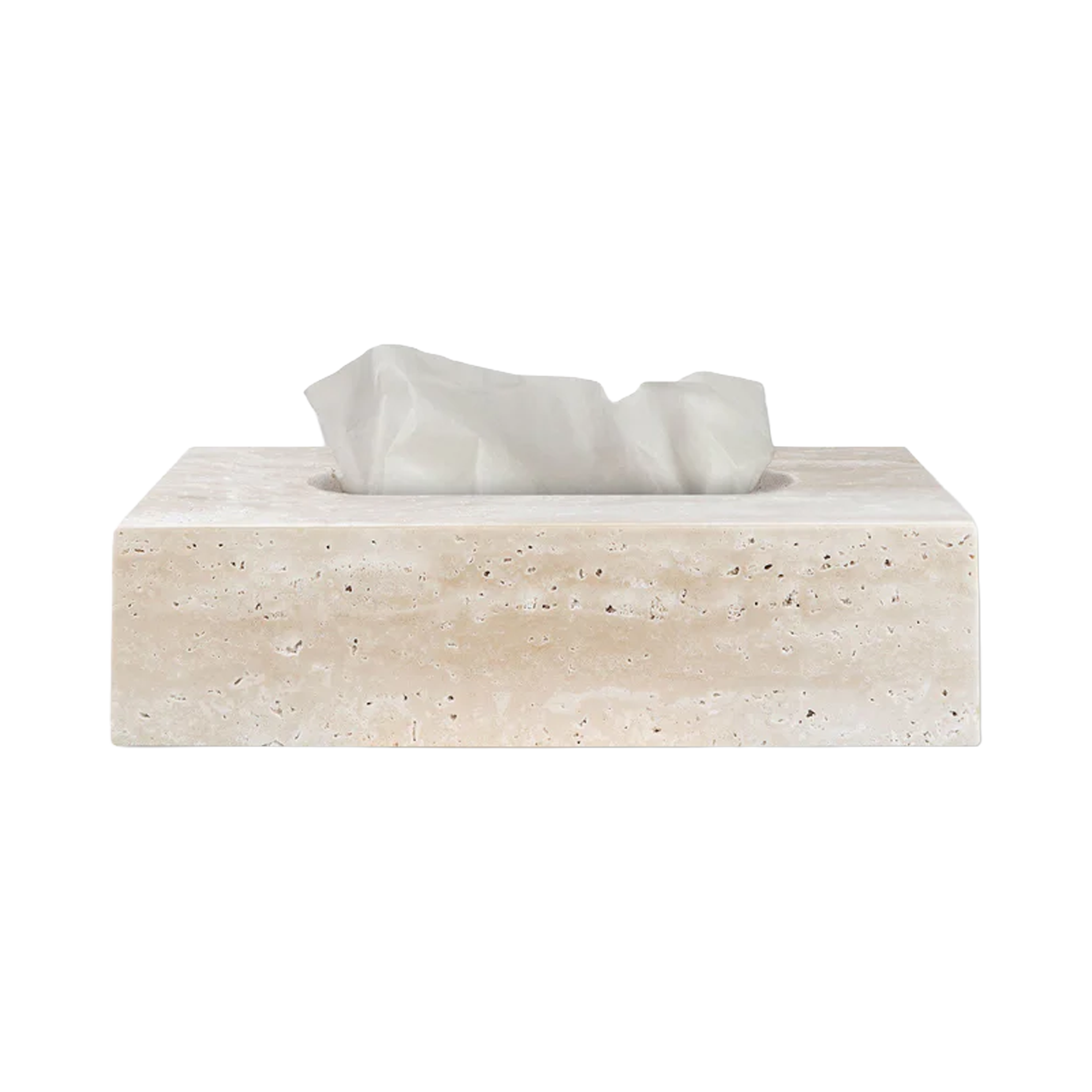 Travertine Tissue Box Cover