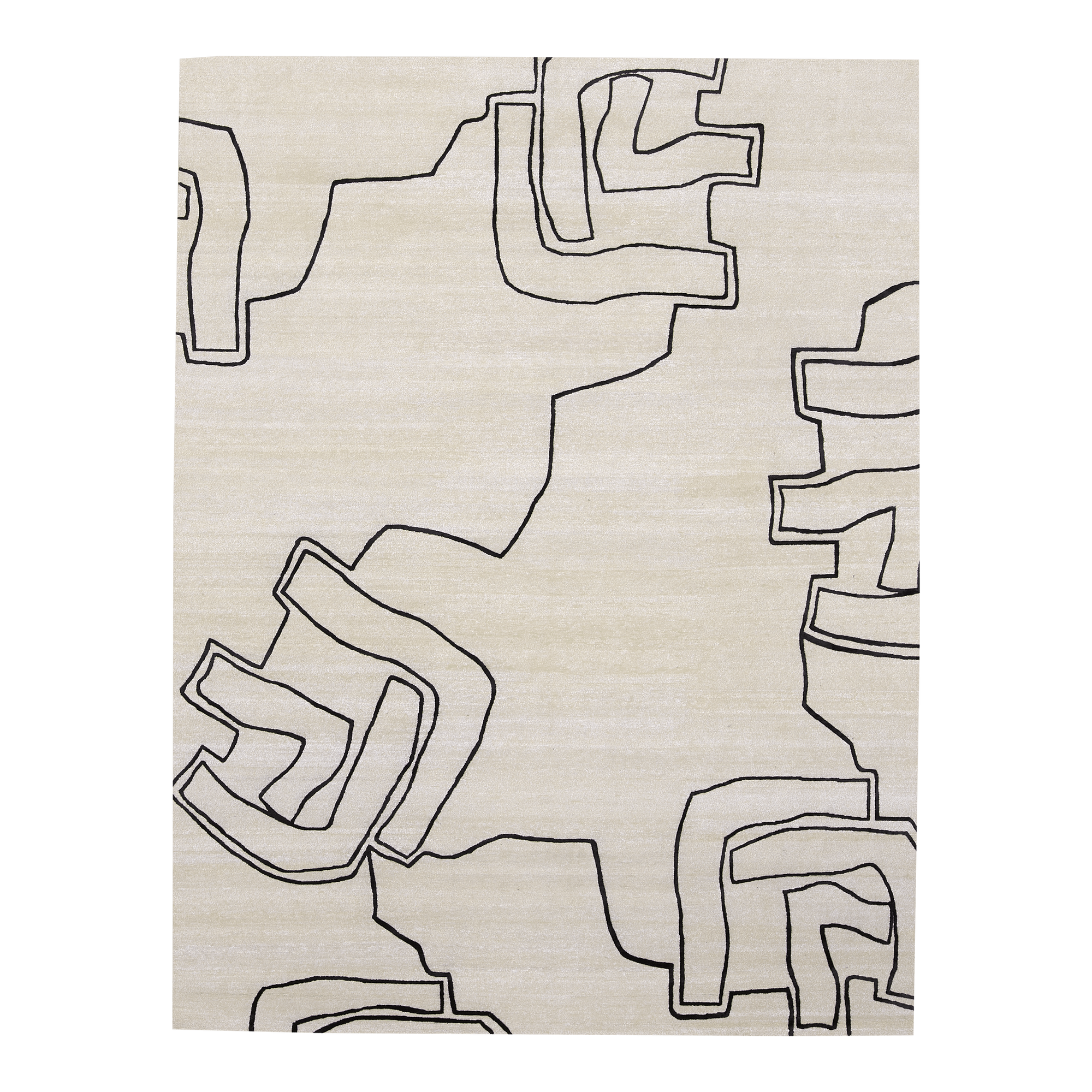 Inspired by works of Spanish Modernist sculpture, the Spanish Sculpture Collection explores geometric and abstract forms within the constructs of a rug.