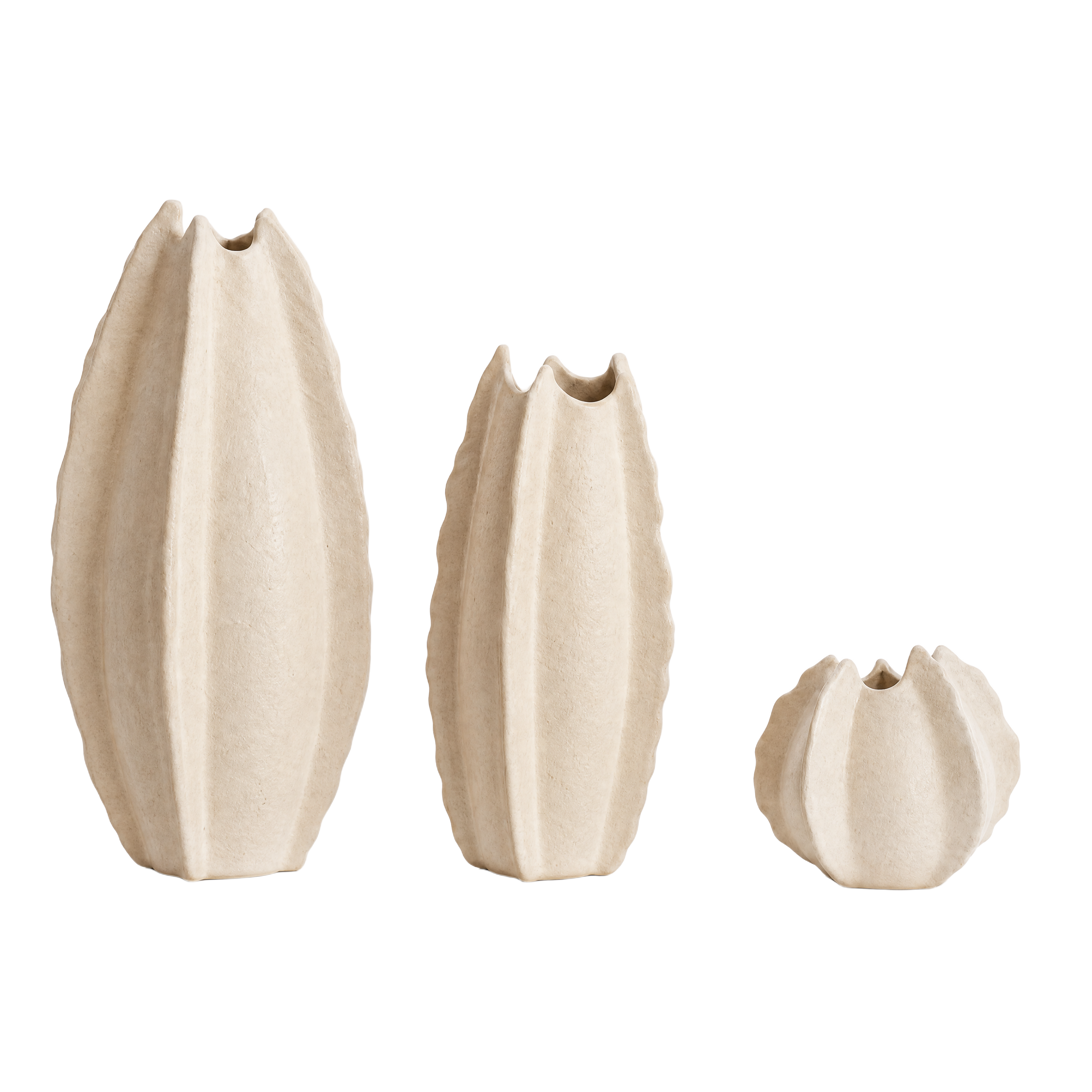 Ruffle Ceramic Vase