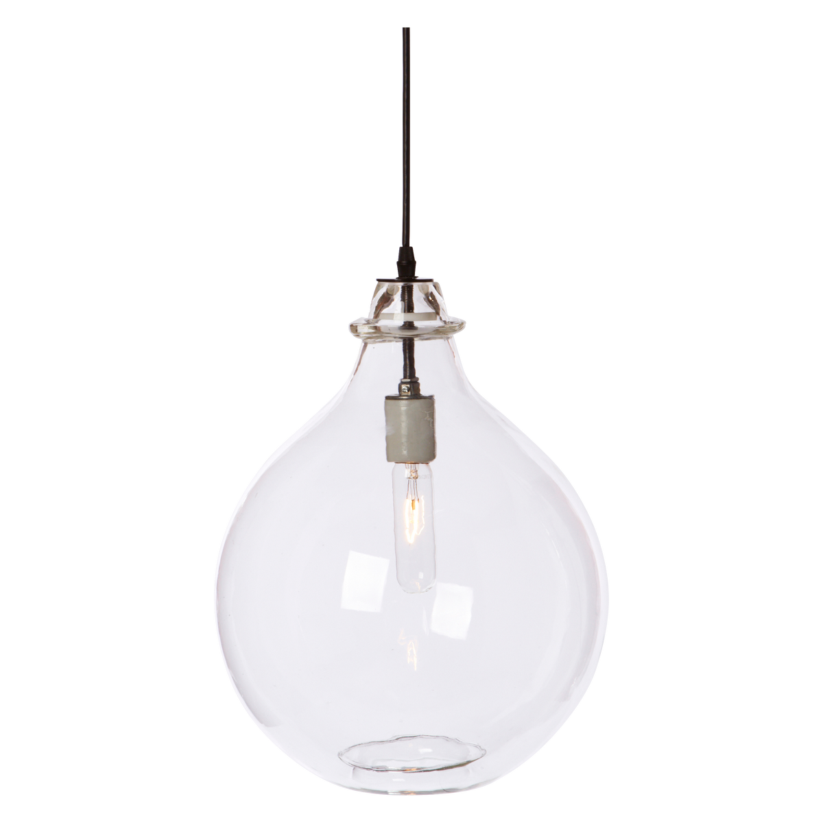 Glass Jug Pendant Clear