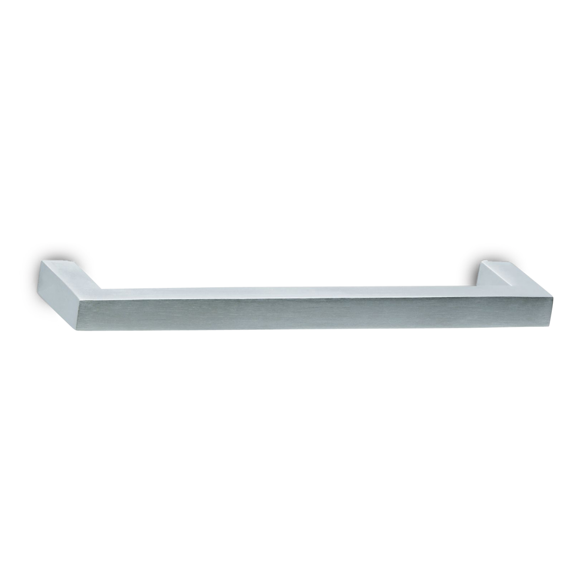 A seamless and modern pull with square corners.