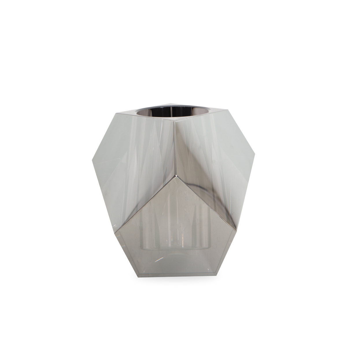 Faceted Crystal Vase