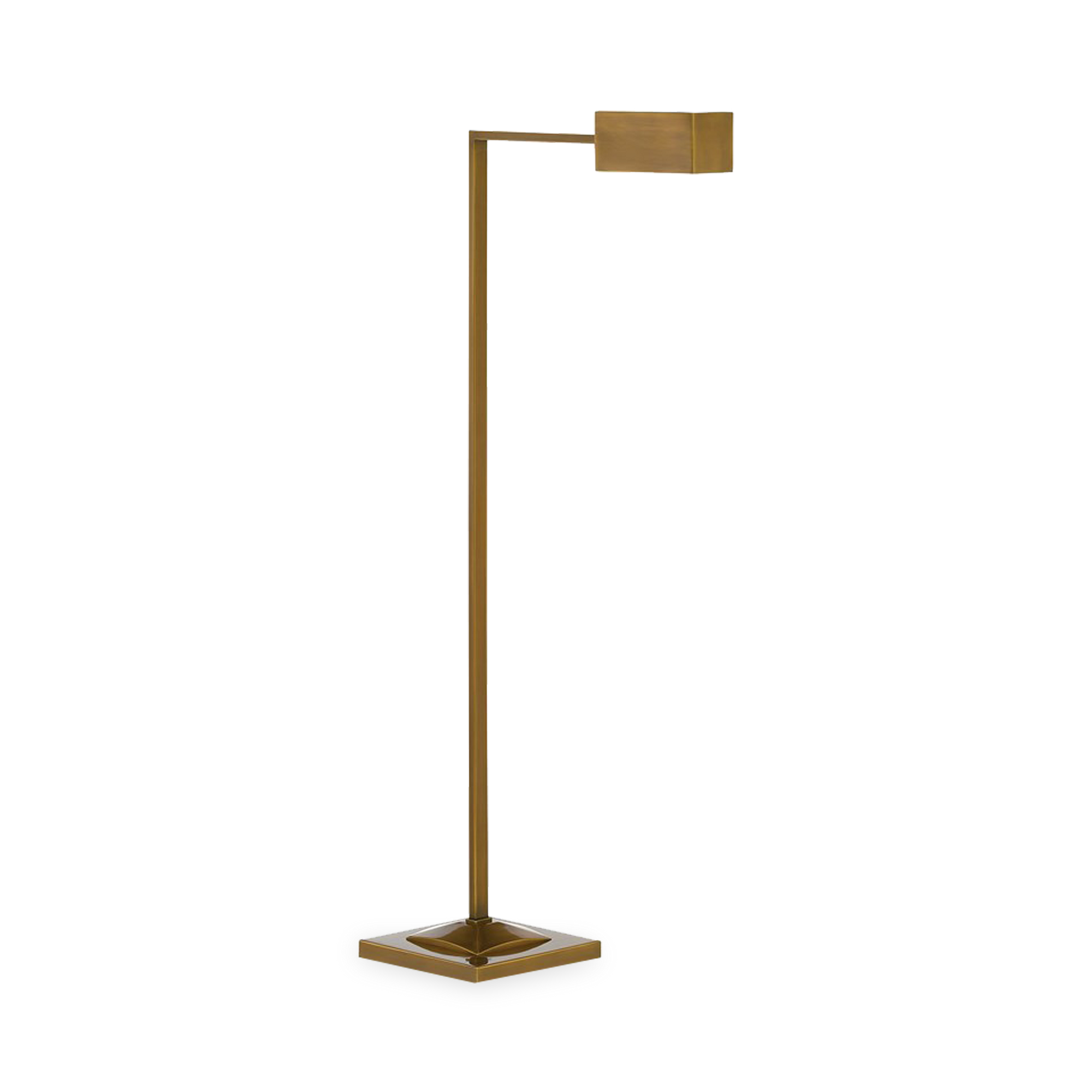 The Boxy Floor Lamp will be popular with any serious reader thanks to the rectangular shade extending from its L-shaped body.