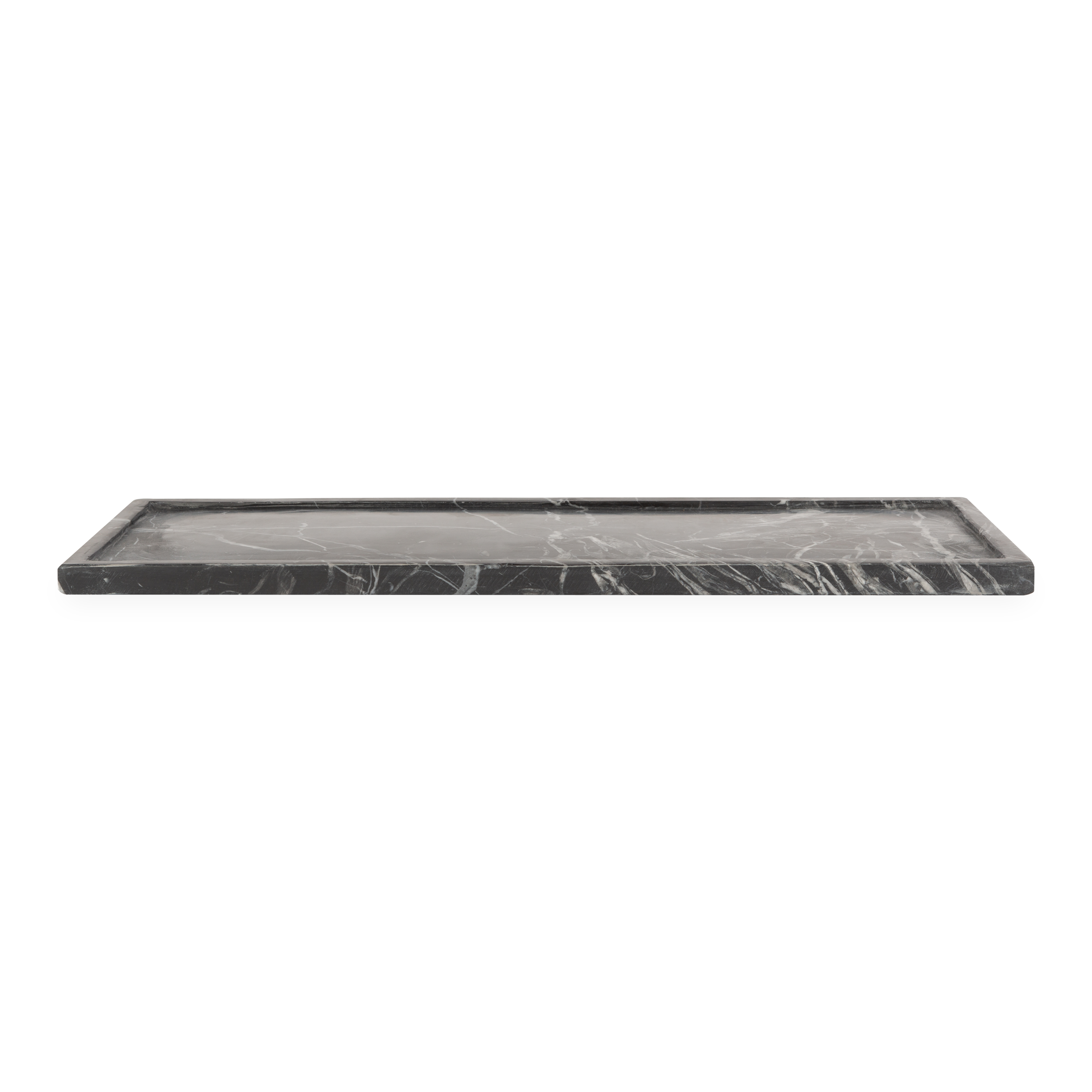 Beautifully handcrafted by skilled artisans, the Marble Collection accessories are made from black marble with natural white veins.