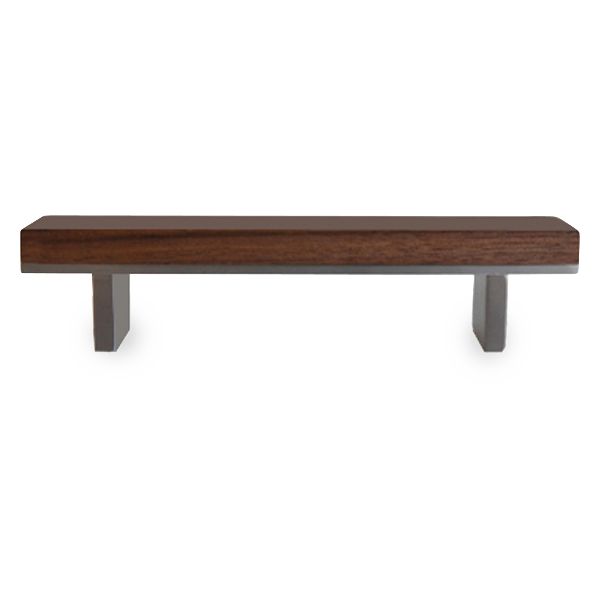 A distinguished looking pull with walnut and stainless steel, this pull is up to LEED certification standards- Length: 6