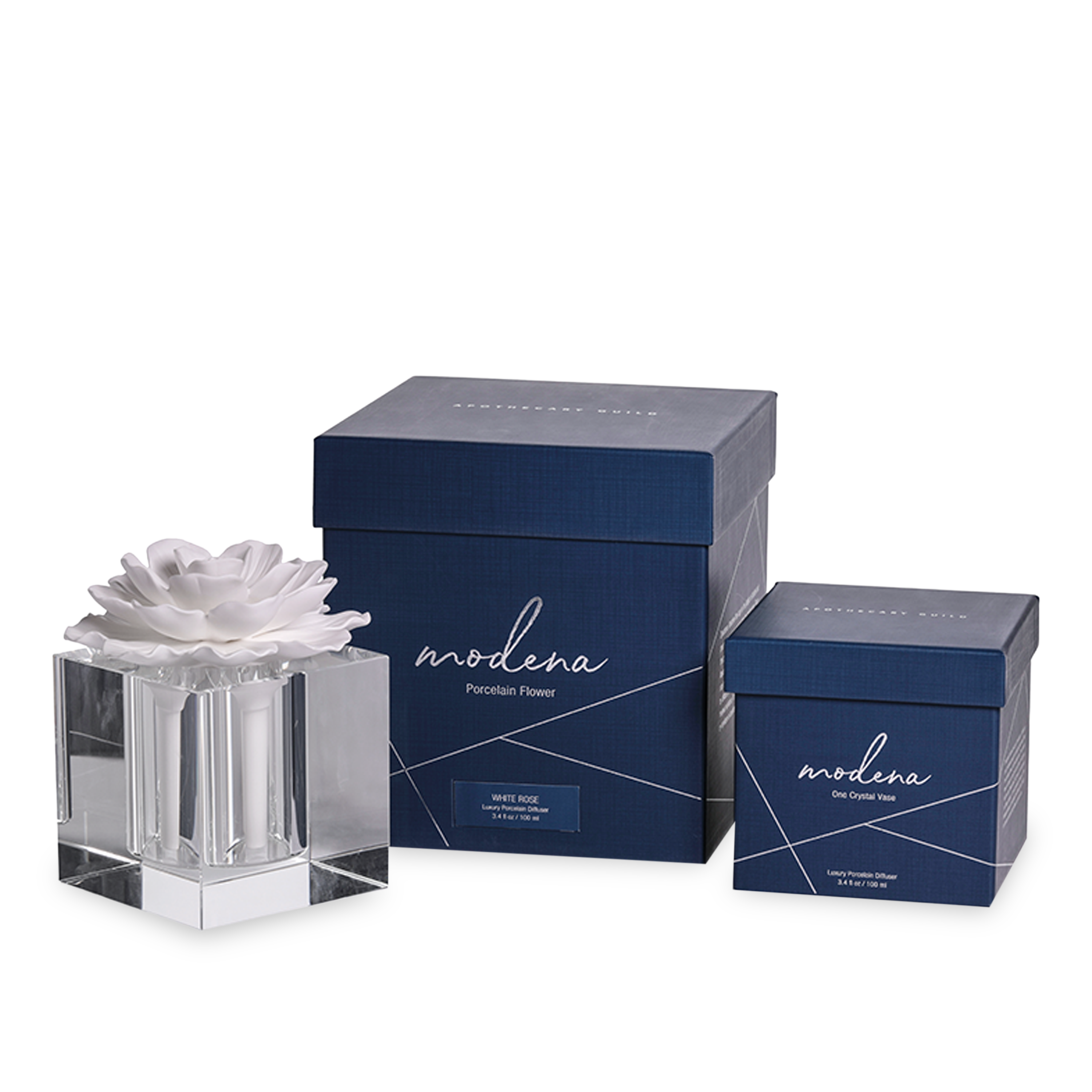 The Modena Crystal Diffuser is a subtle way to softly fragrance a room all day.