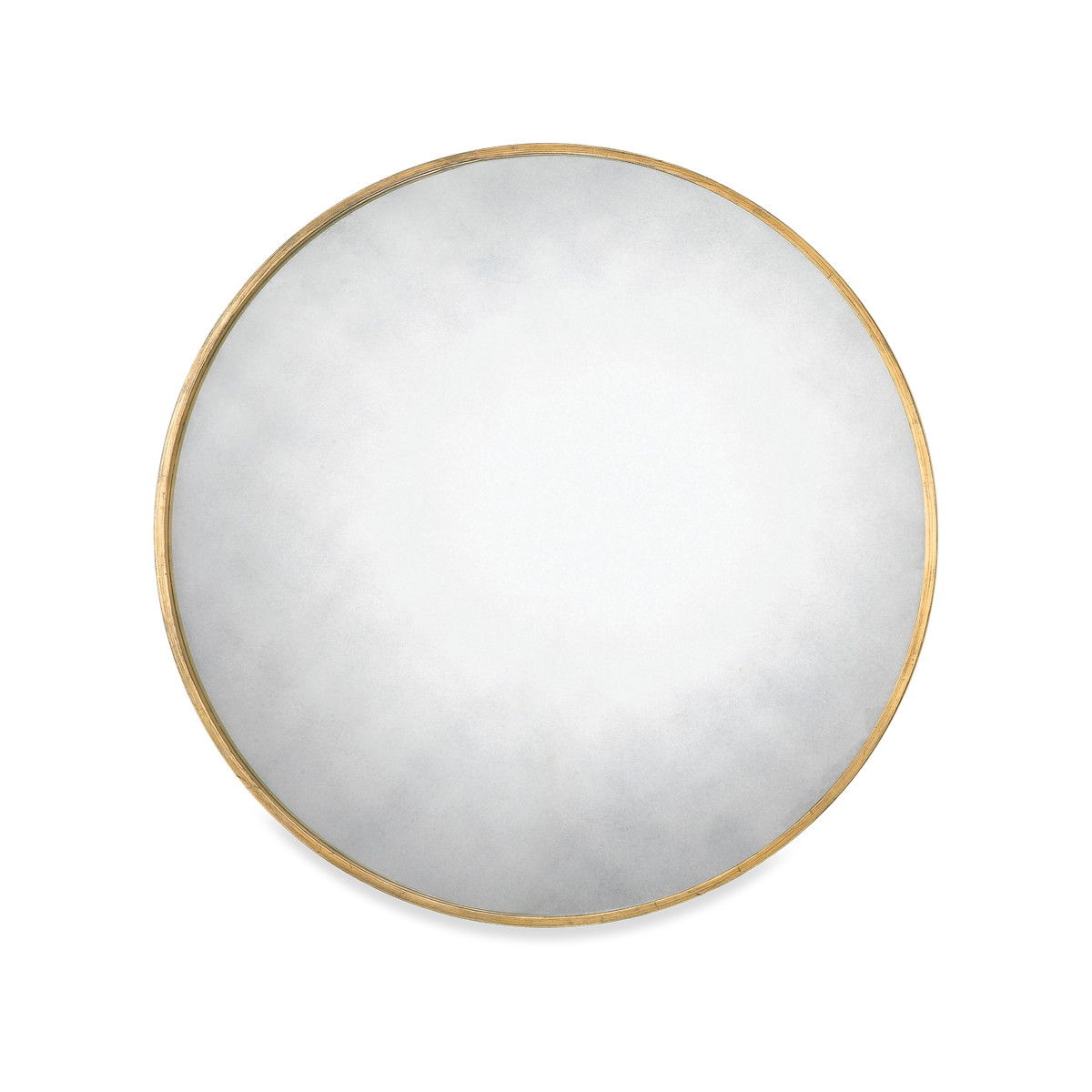 Antiqued Round Wall Mirror
