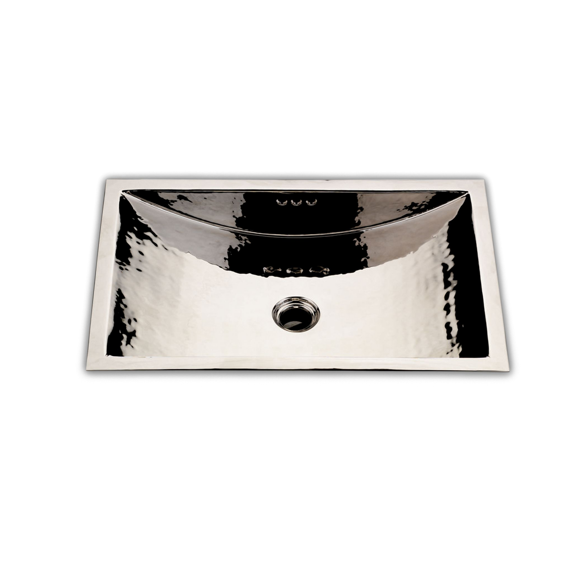 An elegant under mount basin with overflow.
