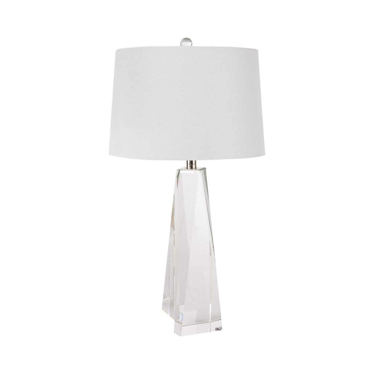 Tapered Crystal Table Lamp - Crystal