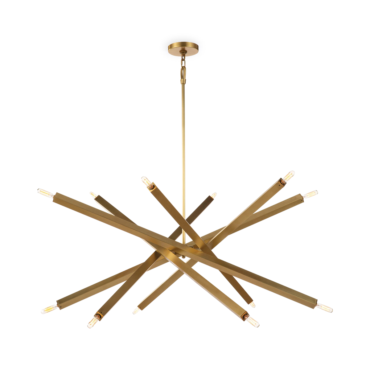 Dash Chandelier Brass