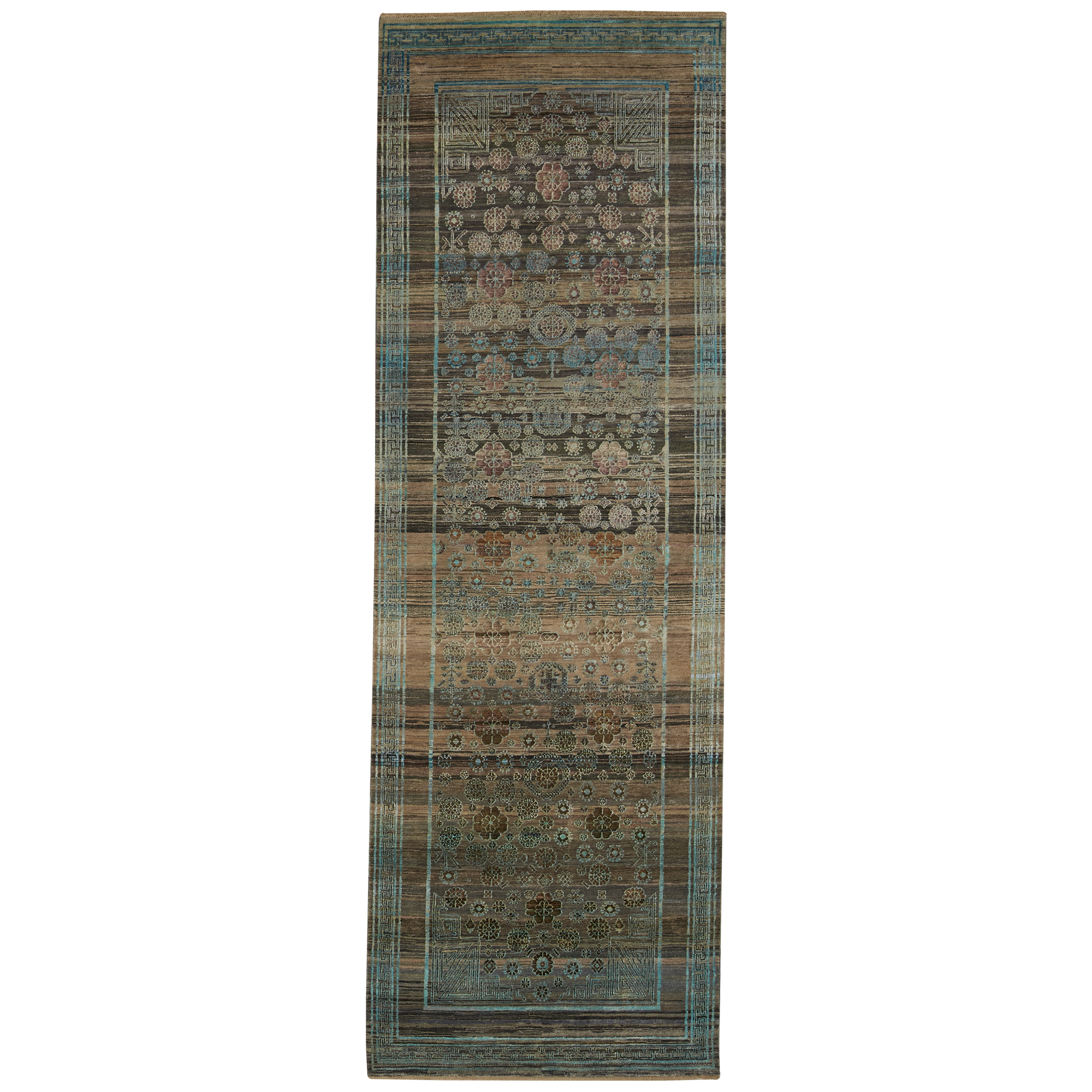 Designed to be passed through generations, the New Heirloom Rug Collection is crafted from recycled and upcycled wool, cocoon silk and sari silk.