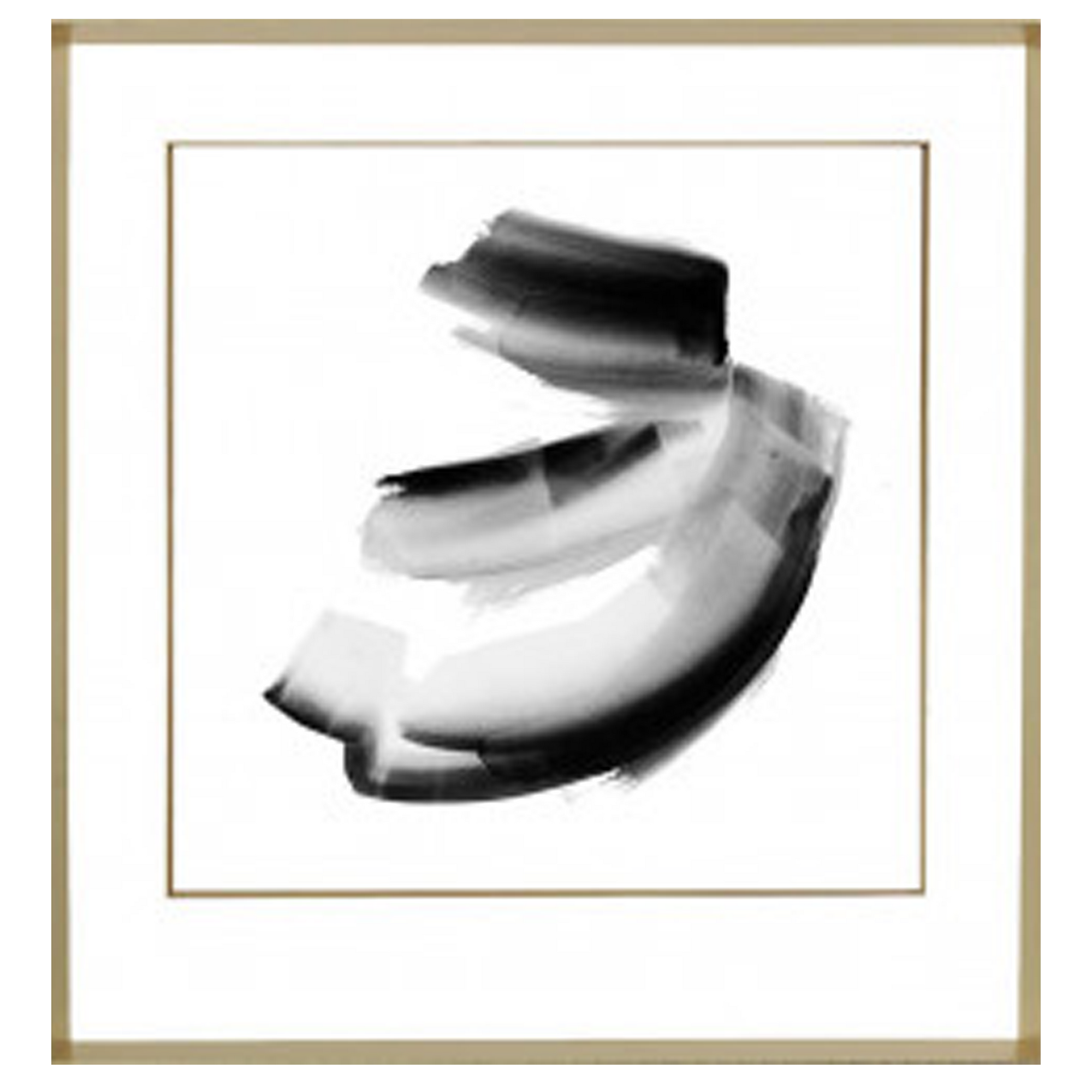 Abstract brush stroke art print.