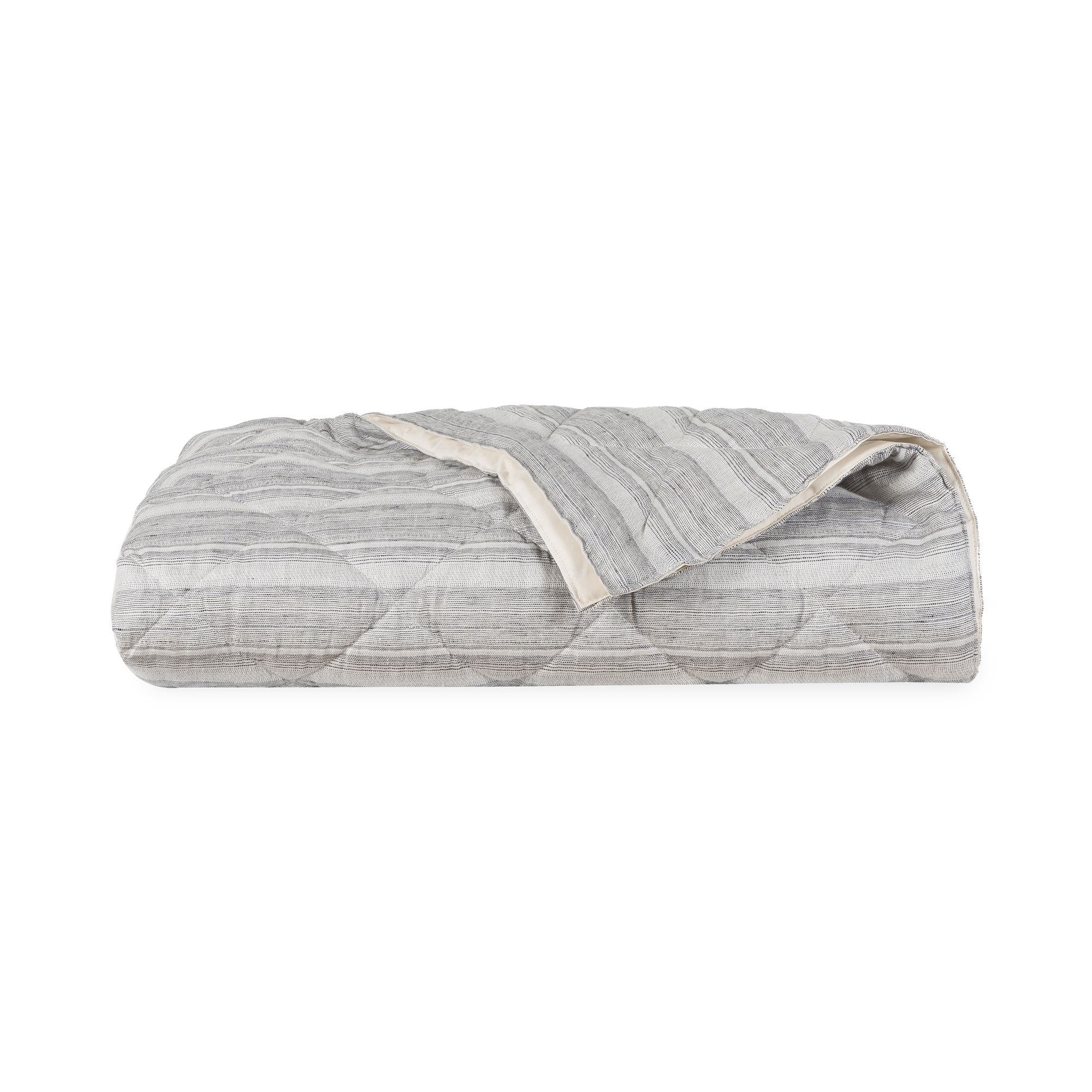 Produced exclusively for Elte, the Linen Stripe Quilt features linen which is combed and woven in Italy.