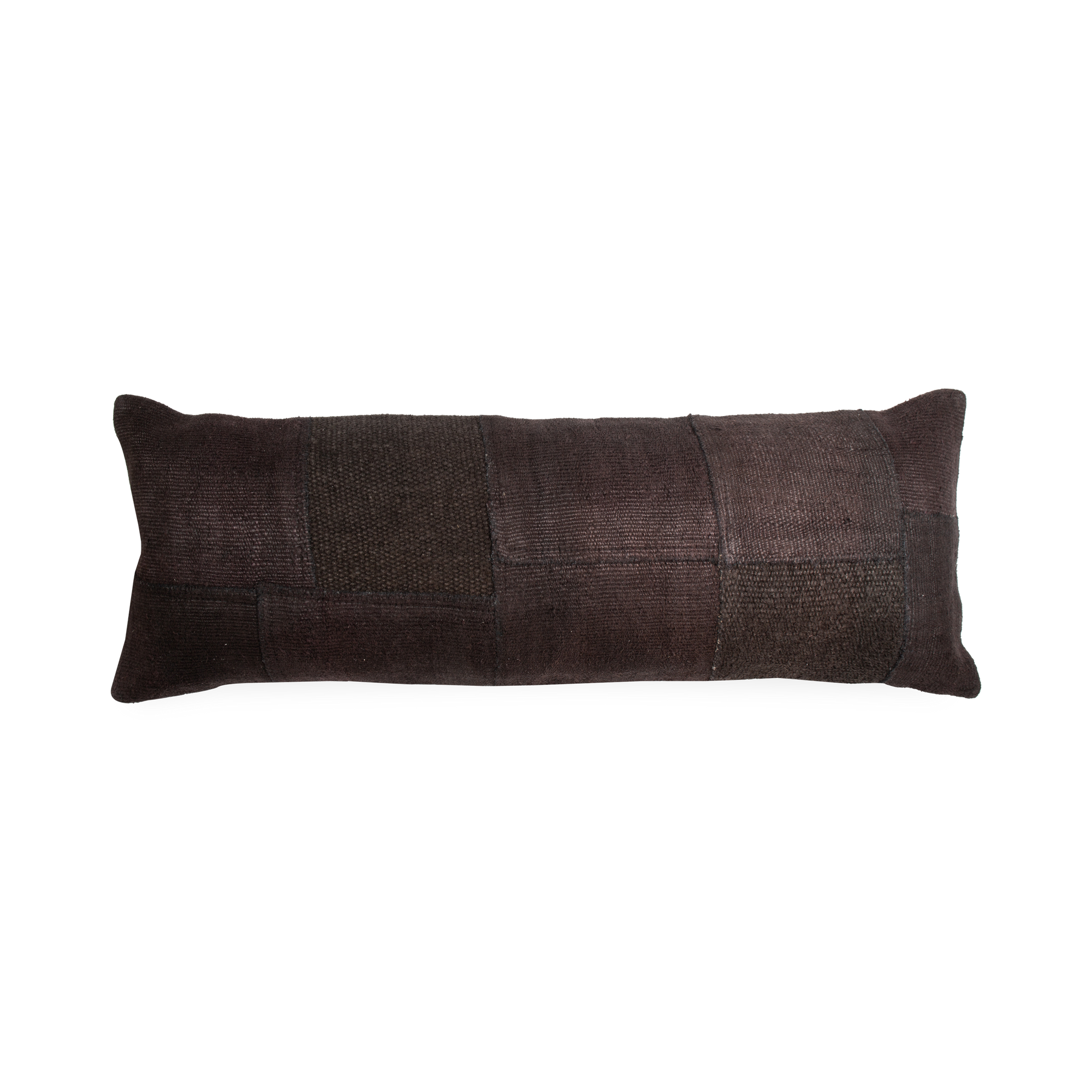 This vintage pillow is pieced together from Vintage Turkish Kilim rugs with a solid cotton back.