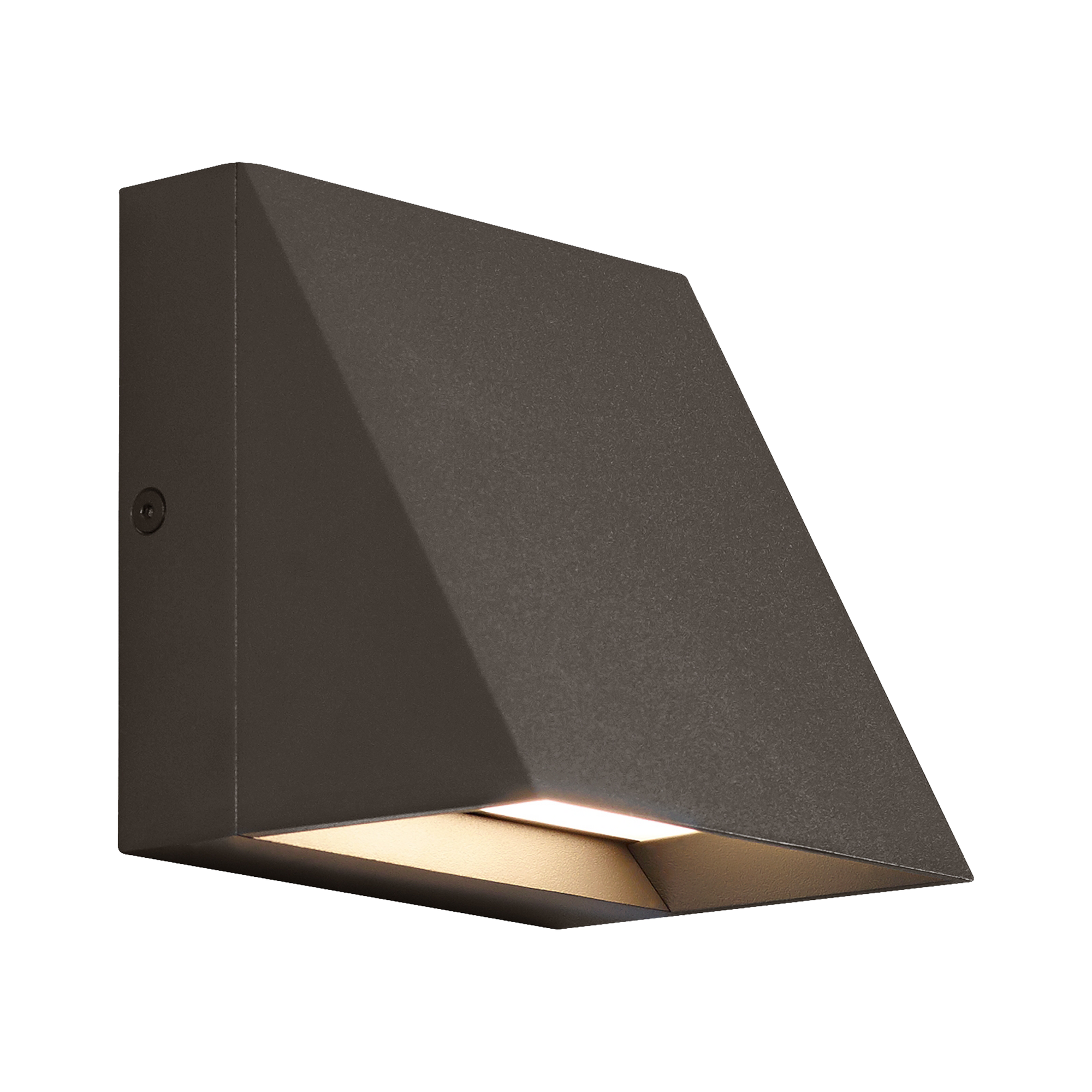 An architectural profile reminiscent of beautifully classic roof lines delivers significant light output in the Grove LED wall sconce which is suitable for both indoor and outdoor