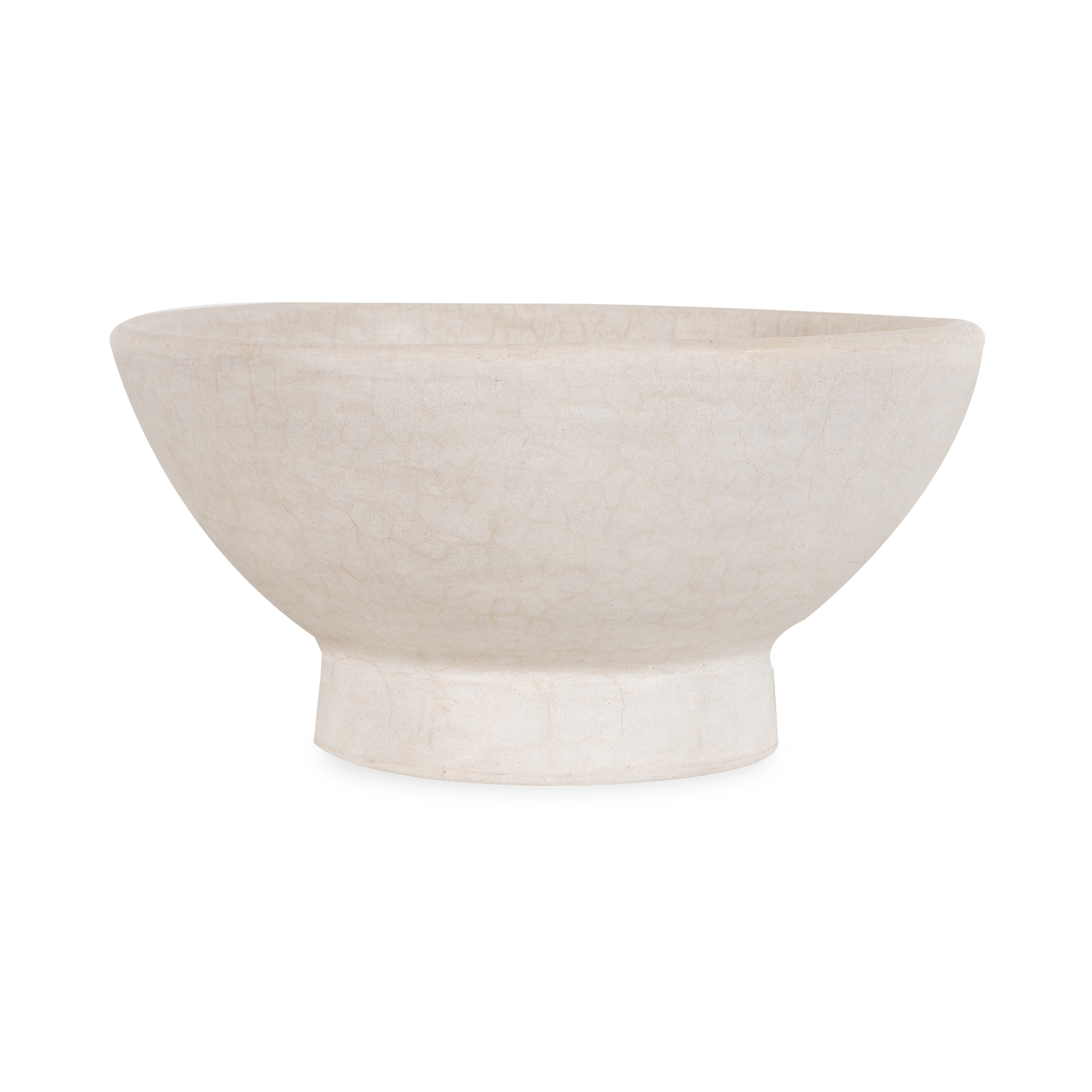 The Pedestal Bowl was hand sculpted by Moroccan artisans to give a unique and organic aesthetic.