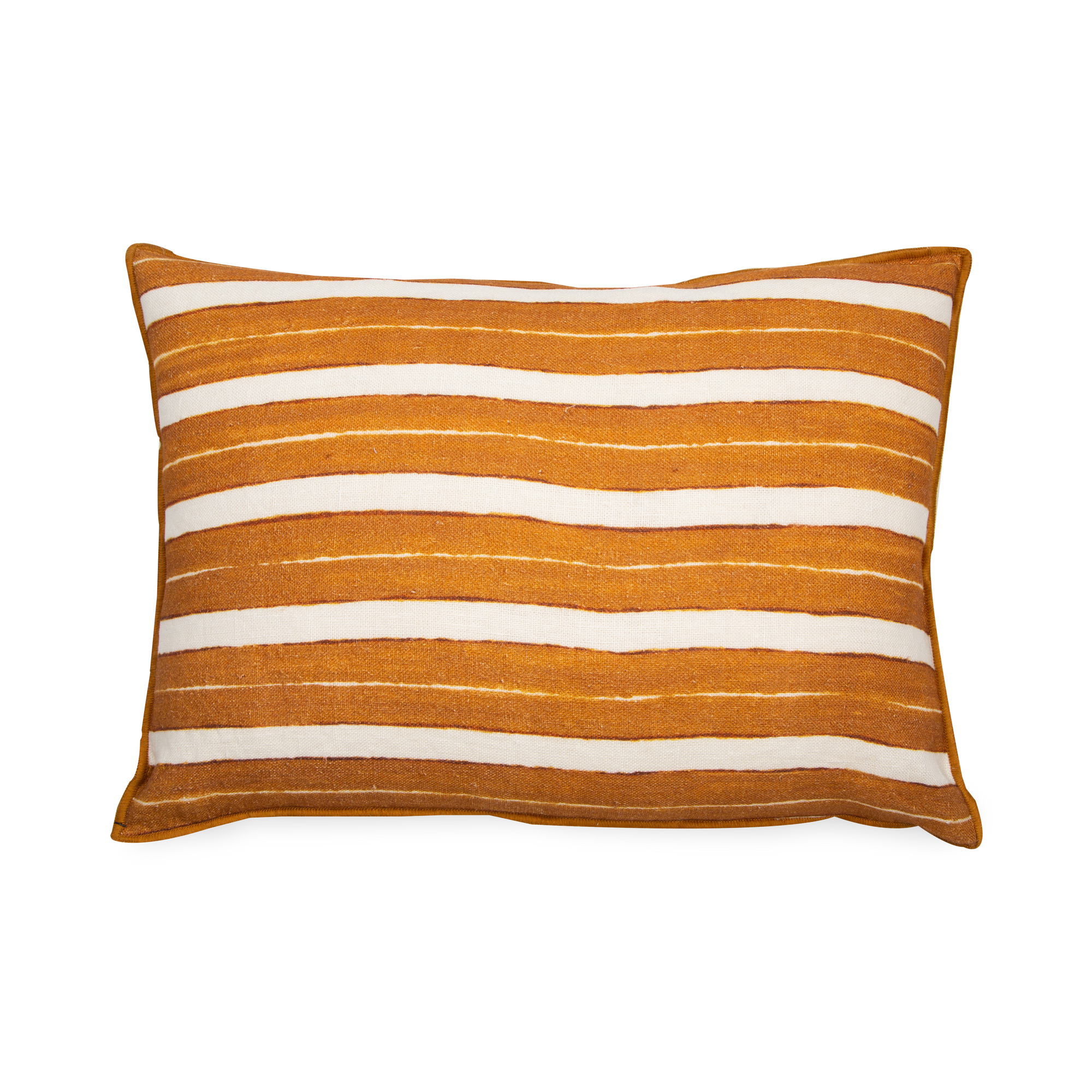 This Stripe Pillow is made with a naturally soft yet firm linen.