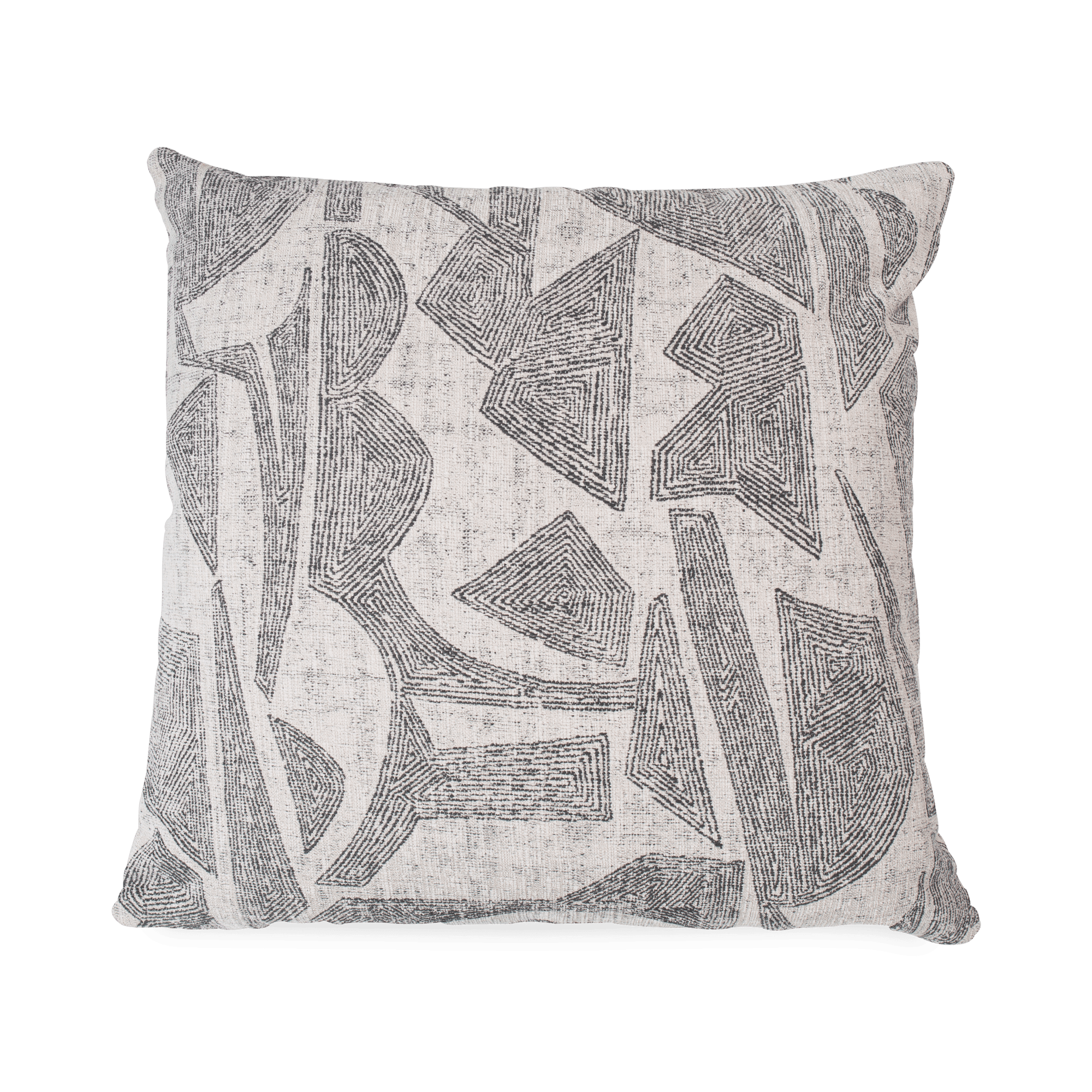 With a focus on textural appeal and pleasant tonality, the Artefact Pillow has a beautifully woven texture and an abstract design that mixes elements of straight lines and topograp