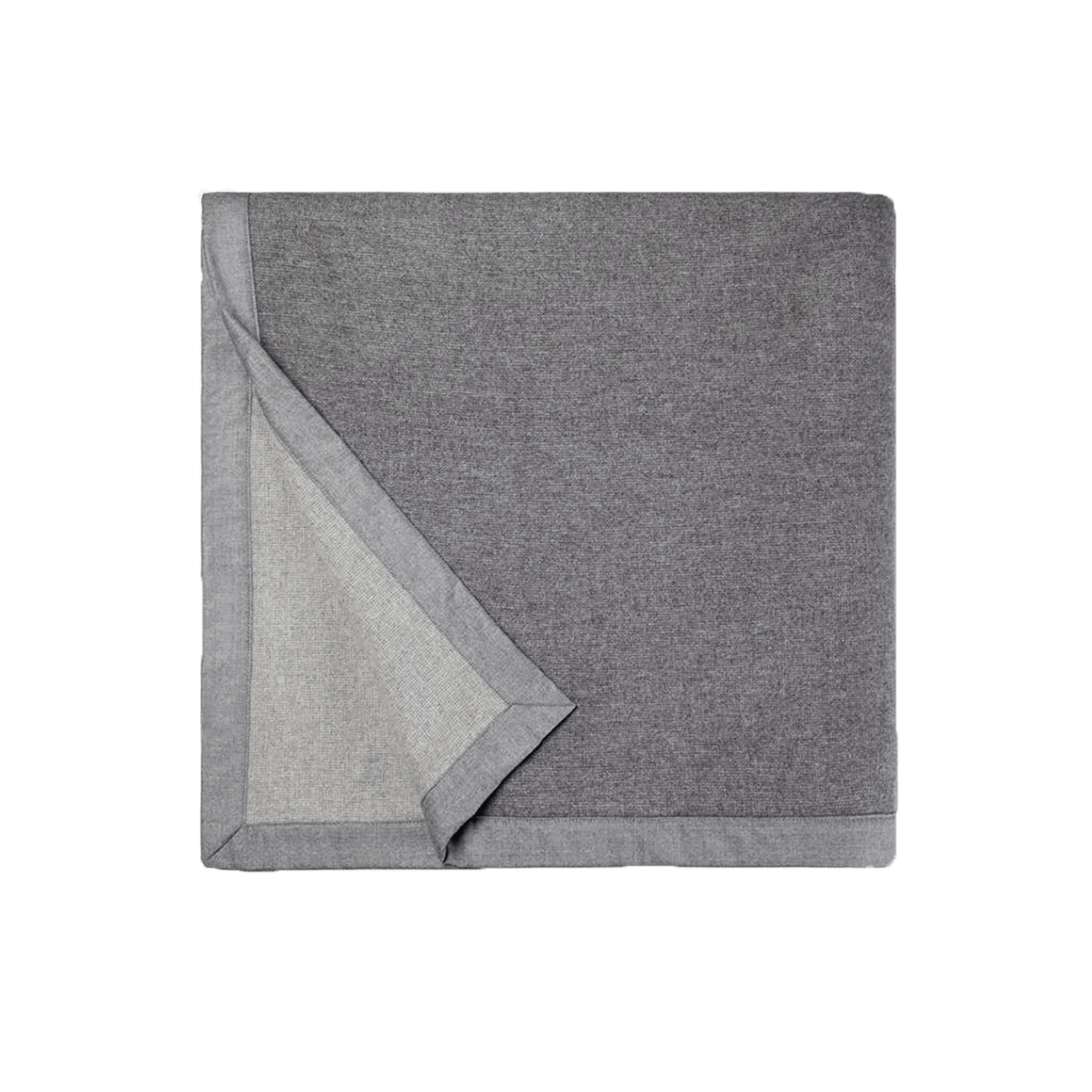 Woven in super-fine Merino wool, the Nerino blanket adds superior warmth and is reversible with differing front and back hues - grey and light grey.
