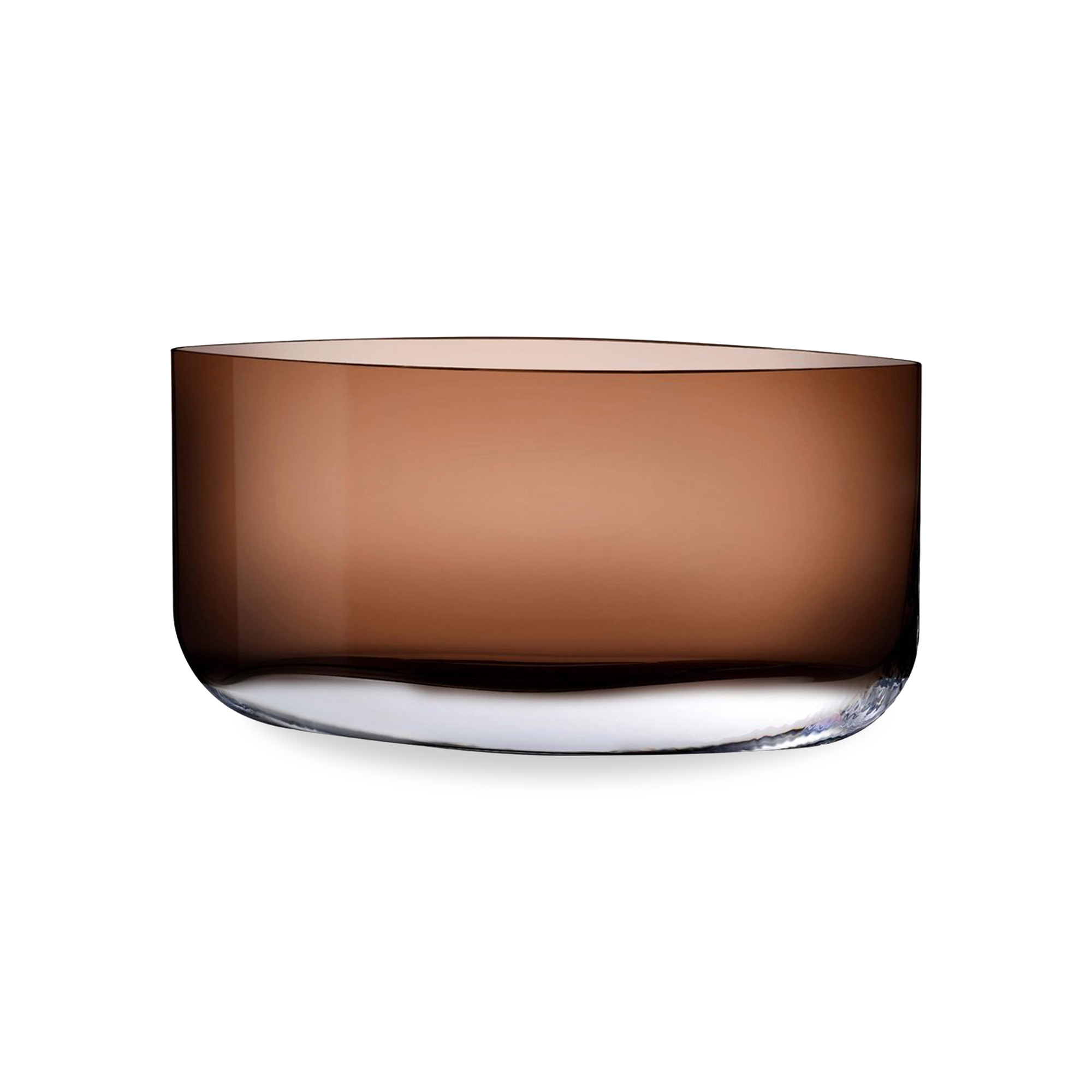 The elegant silhouette of these vases are sculpted from lead-free crystal - distinct for its sharp lines, smooth curves and transparent caramel colour.