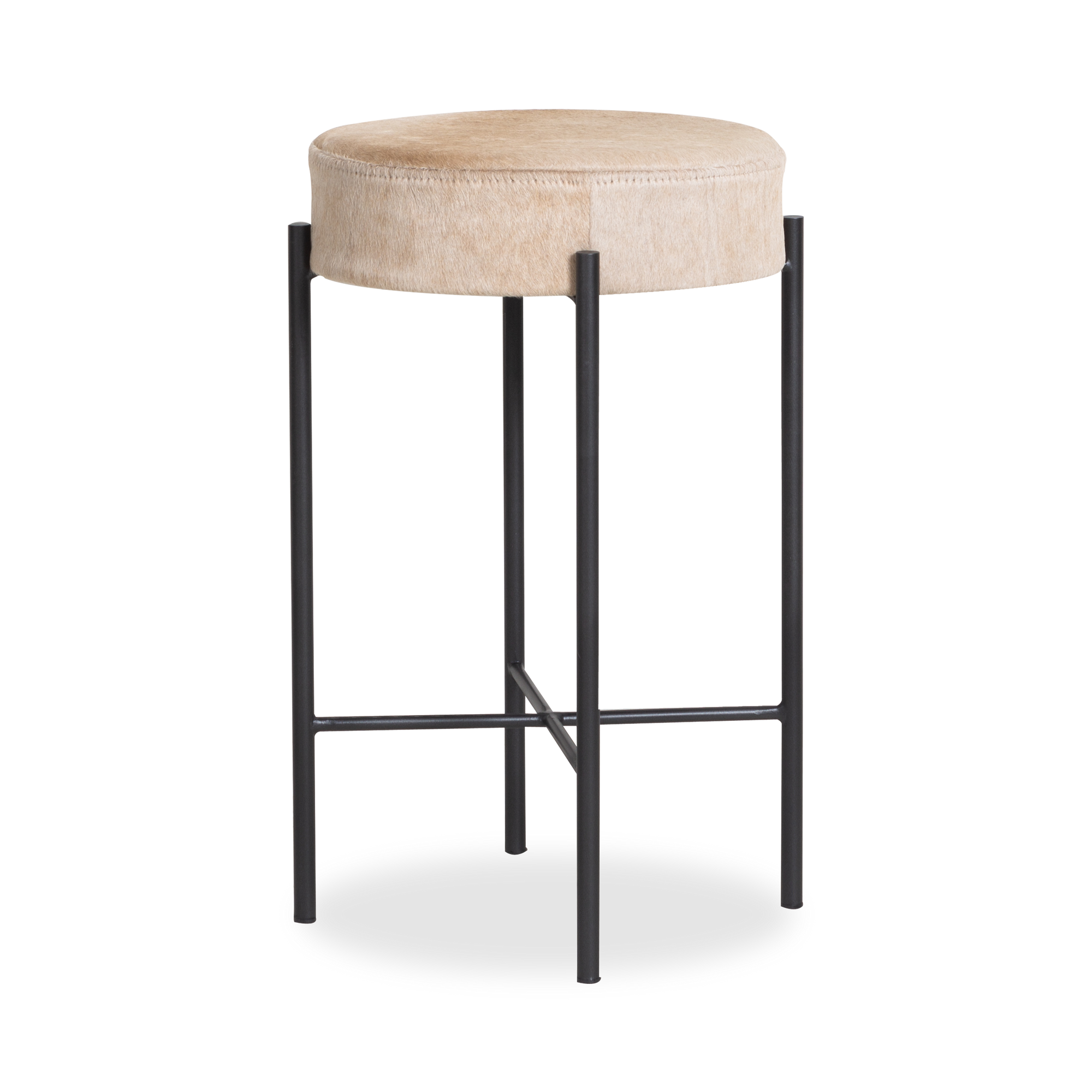 With its playful mix of materials, the Donato Counter Stool offers a cool modern minimalism.