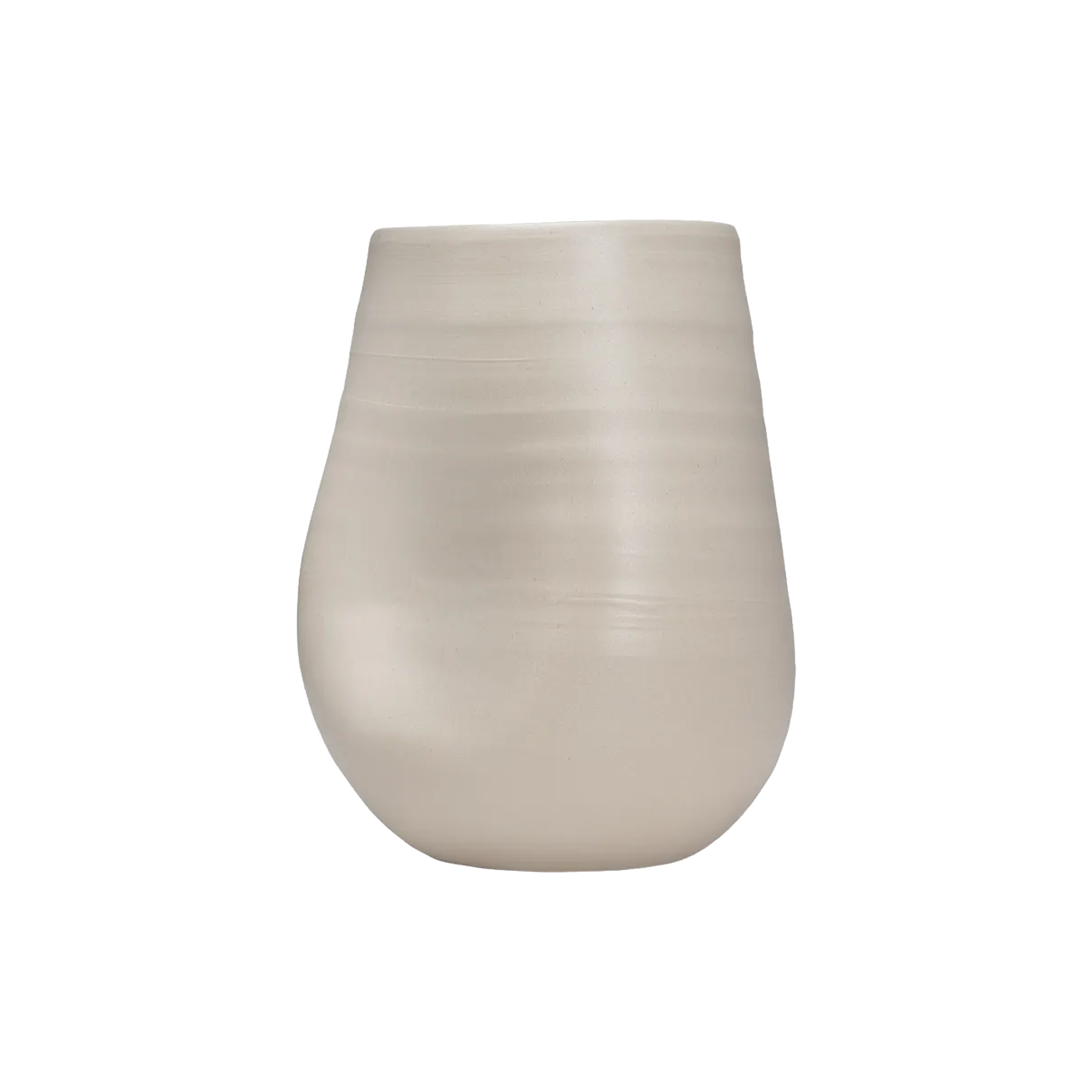 Sculpted Ceramic Short Vase