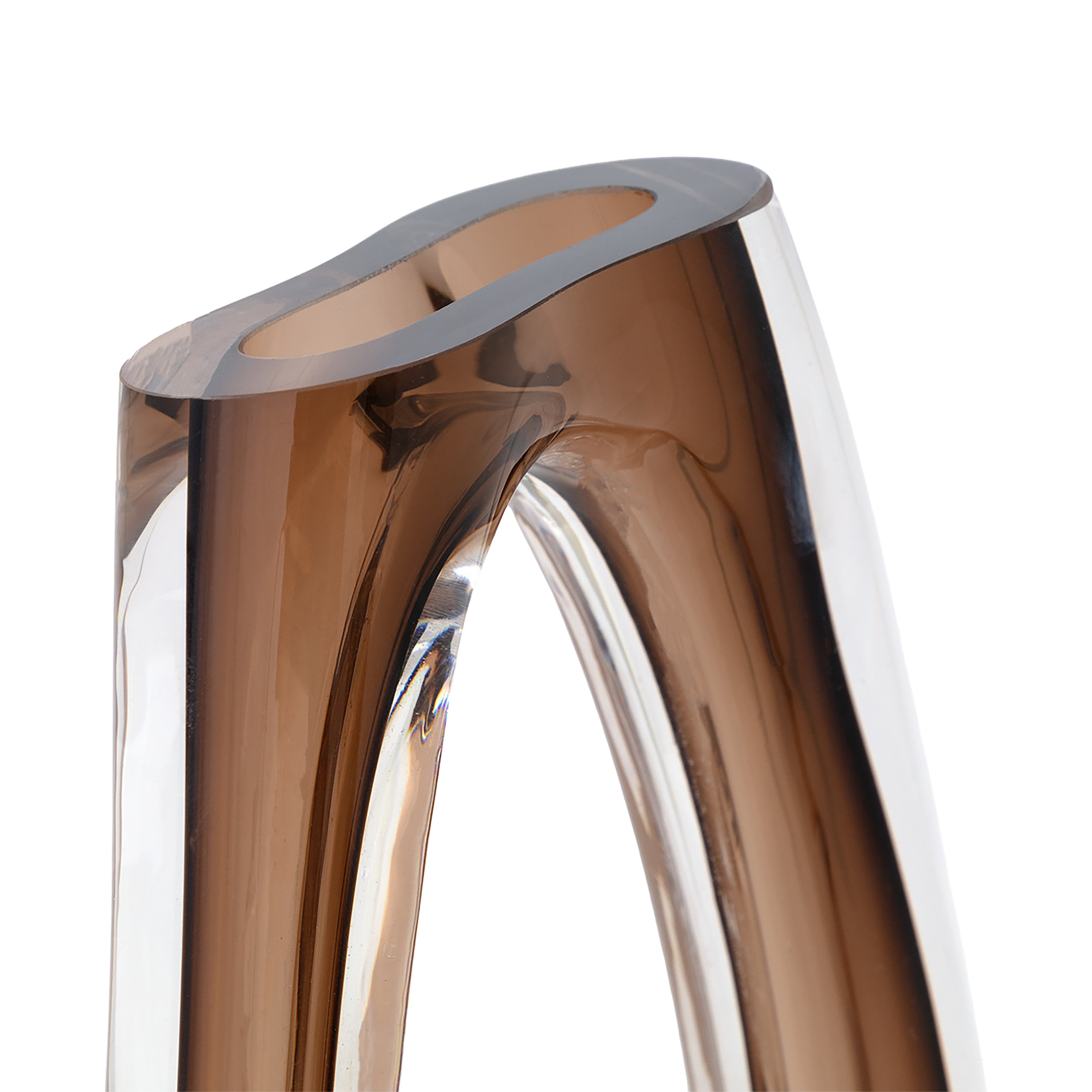 Oblong Art Glass Vase