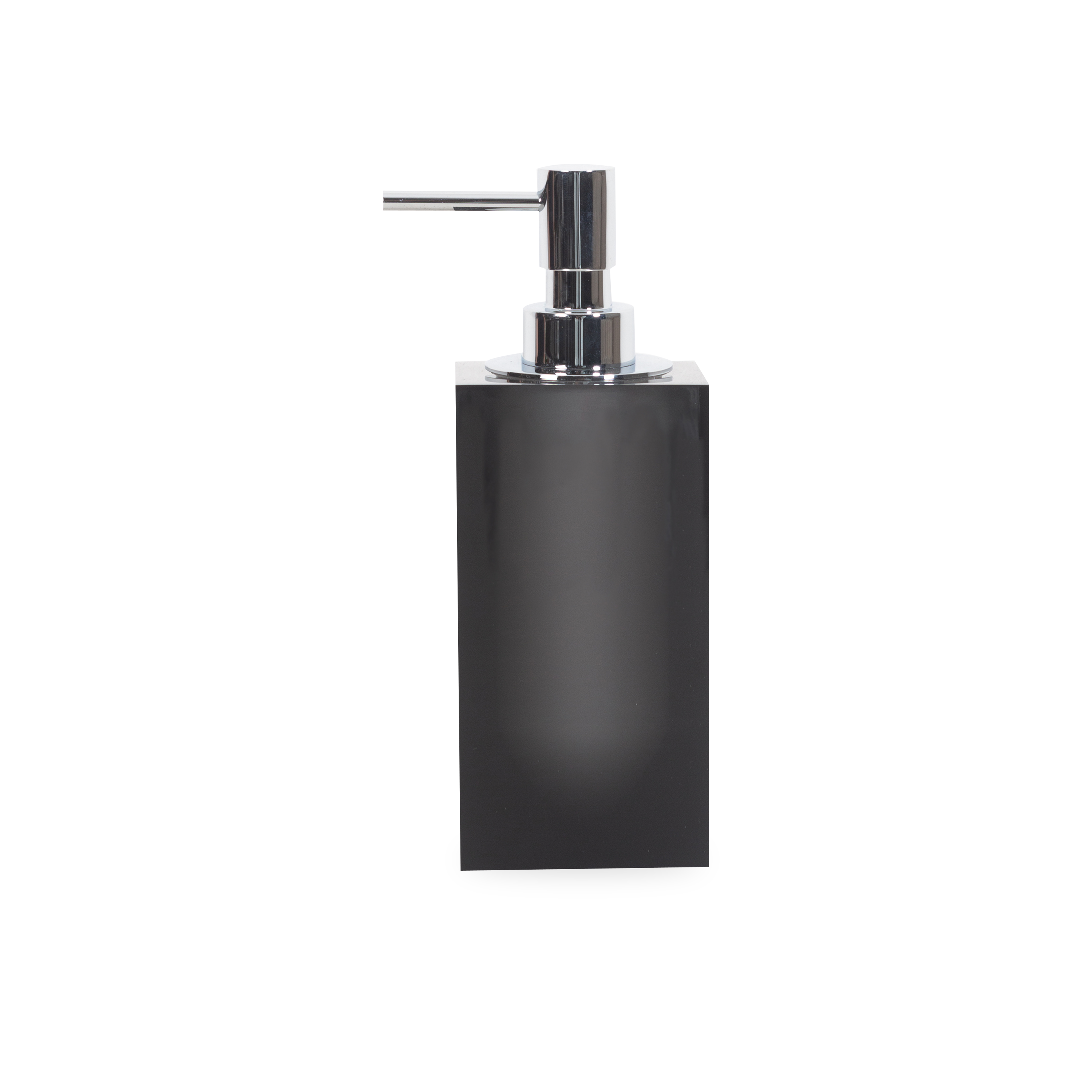 A thick, acrylic bathroom essential with a frosted lozenge interior.