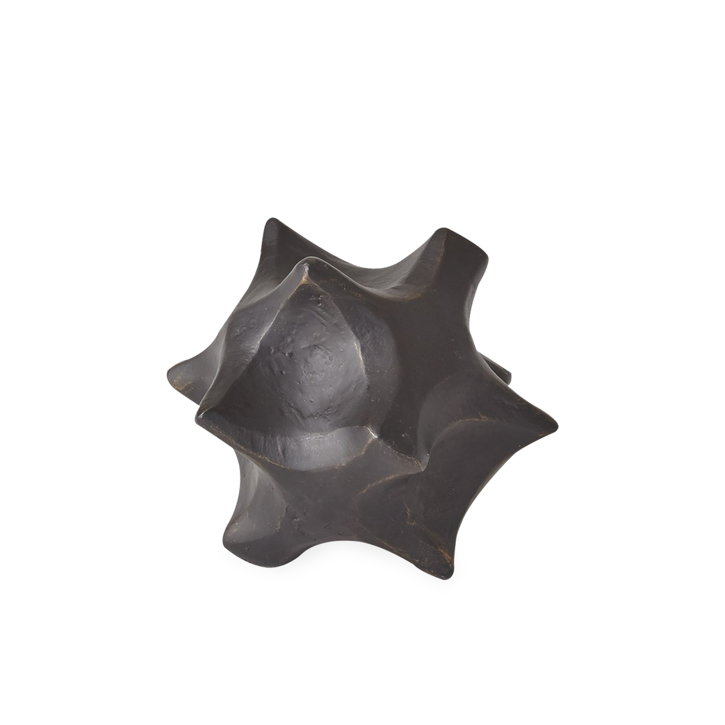 Influenced by Brutalist design, the Comet Sculpture features a unique geometric silhouette that provides an impactful addition to your countertop collection.