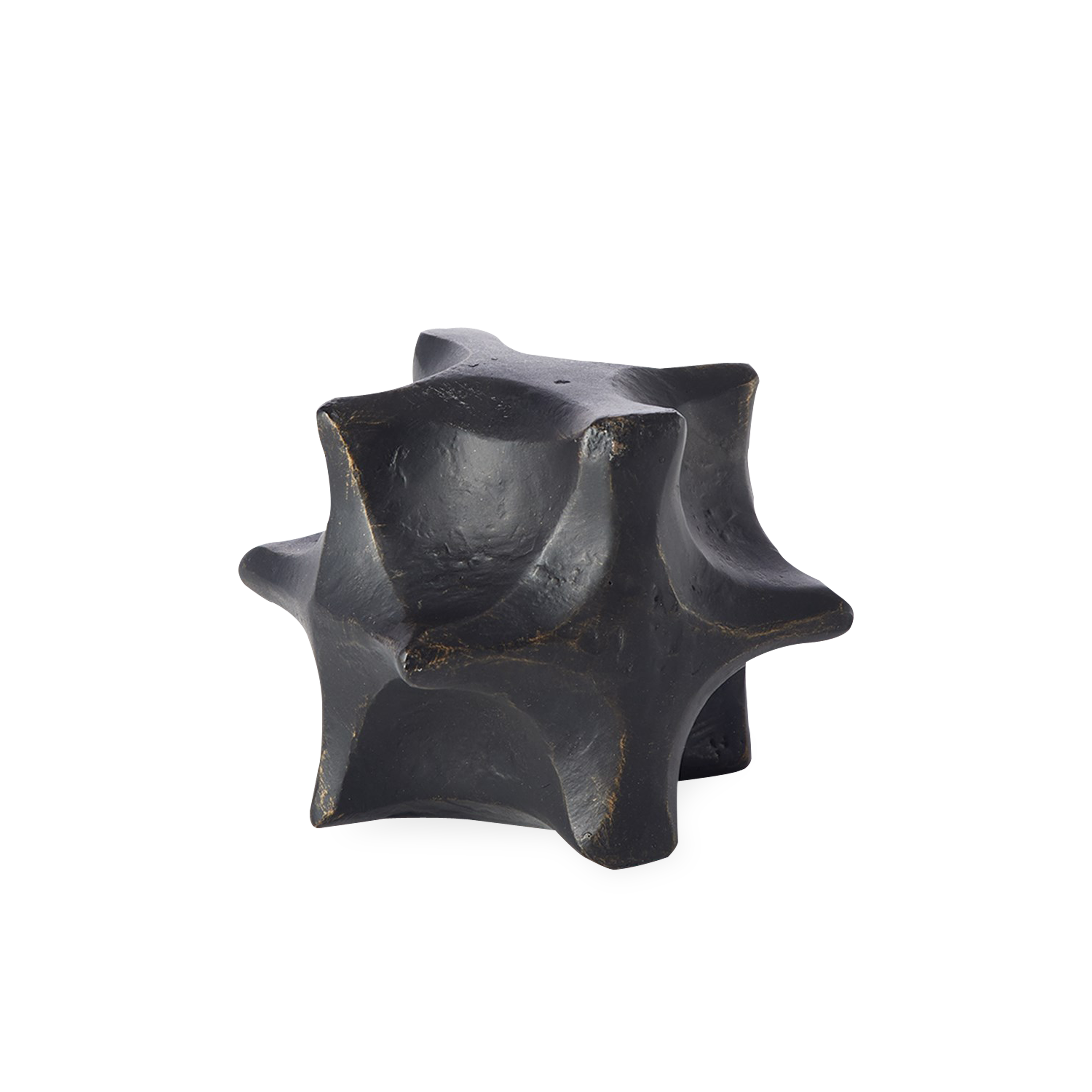 Influenced by Brutalist design, the Comet Sculpture features a unique geometric silhouette that provides an impactful addition to your countertop collection.