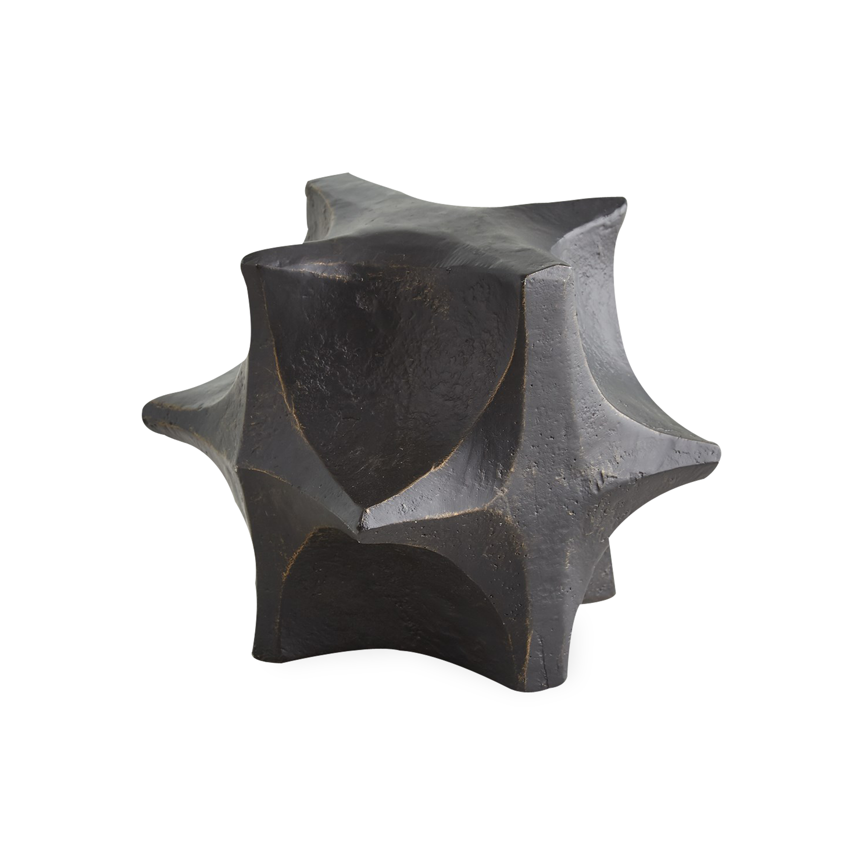 Influenced by Brutalist design, the Comet Sculpture features a unique geometric silhouette that provides an impactful addition to your countertop collection.