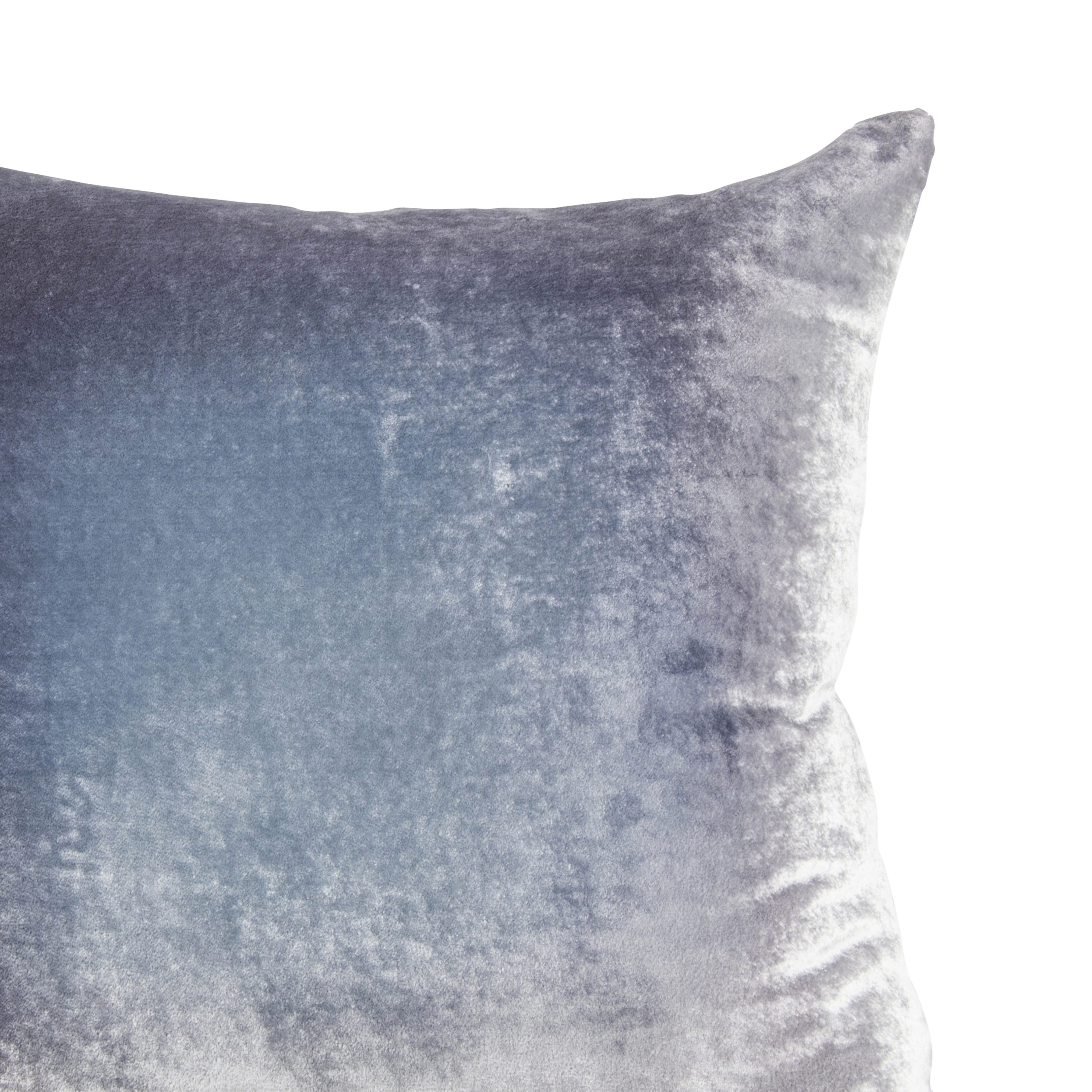 The hand-dyed Velvet Ombre Pillow is composed of striking hues.