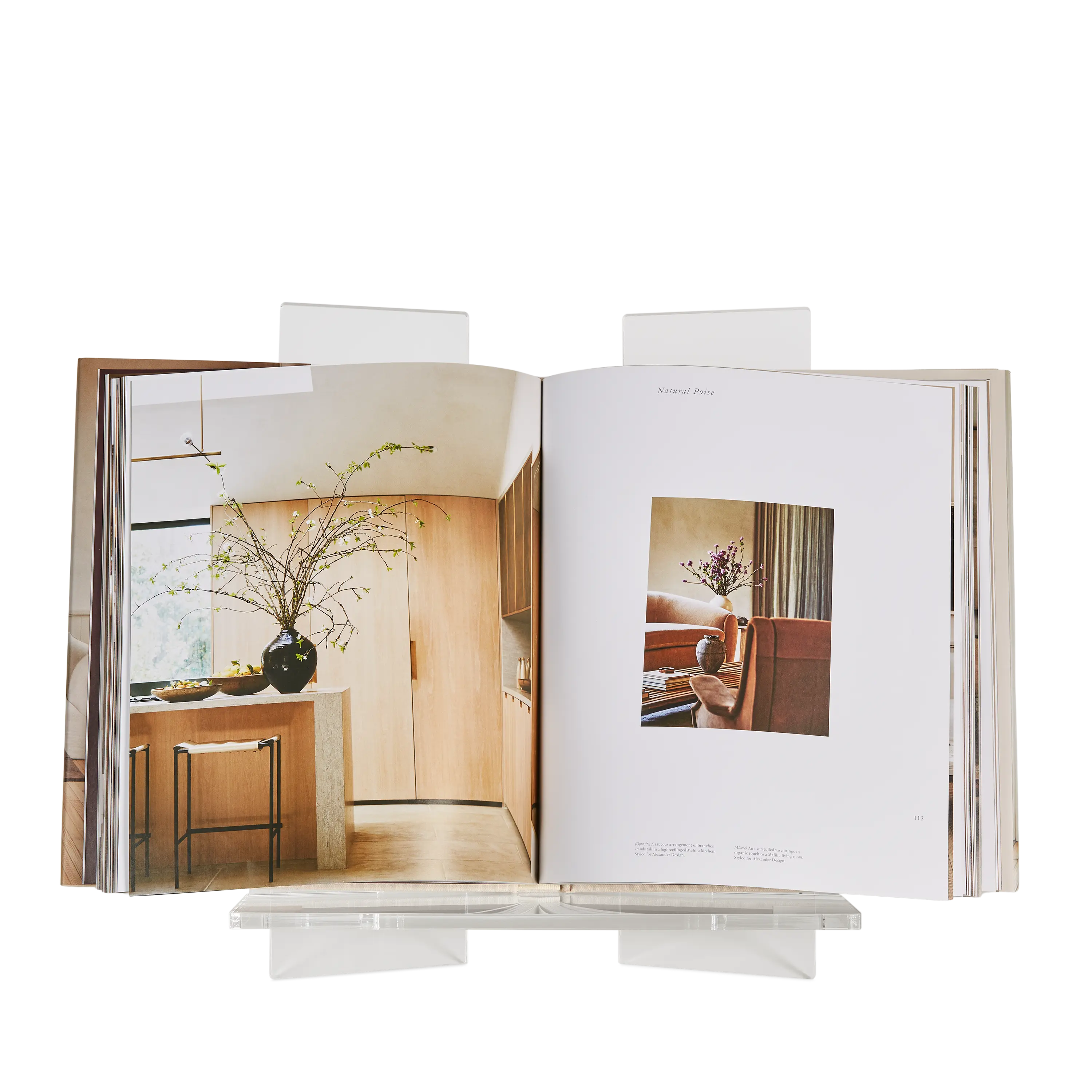 Lucite Vertical Book Stand