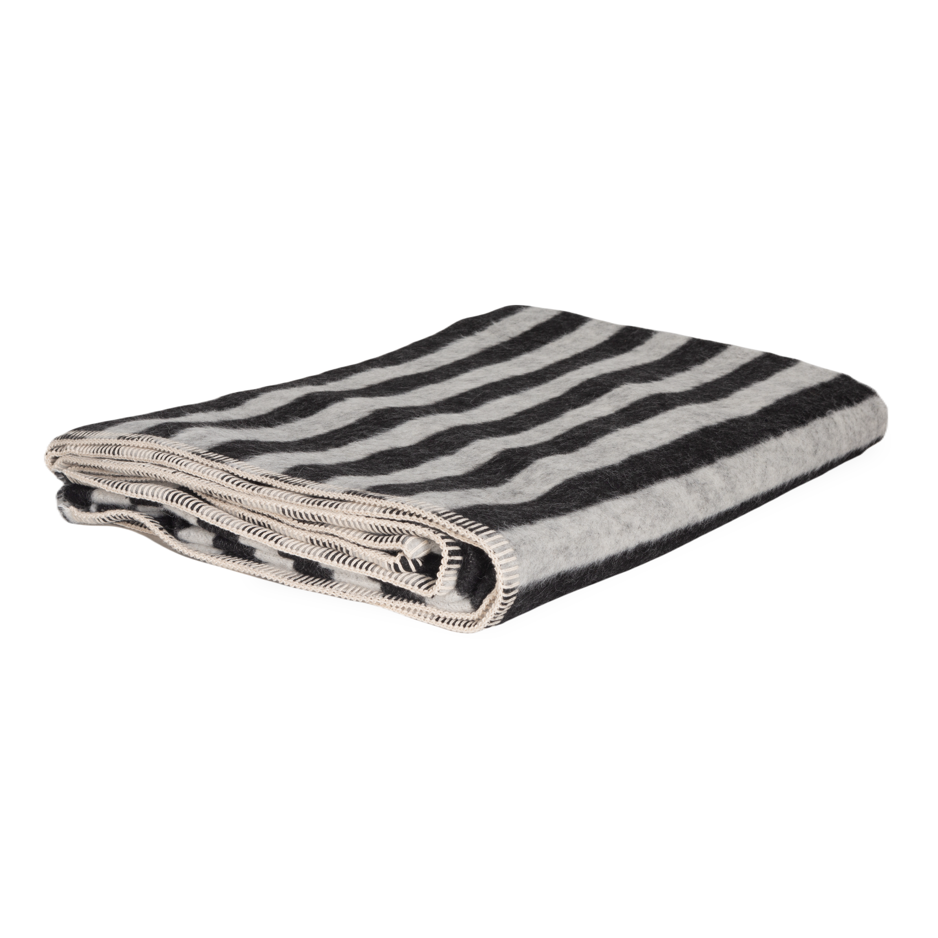 Presenting a luxuriously soft texture, the Stills Stripe Throw is woven with natural superfine alpaca wool and undyed Peruvian cotton.