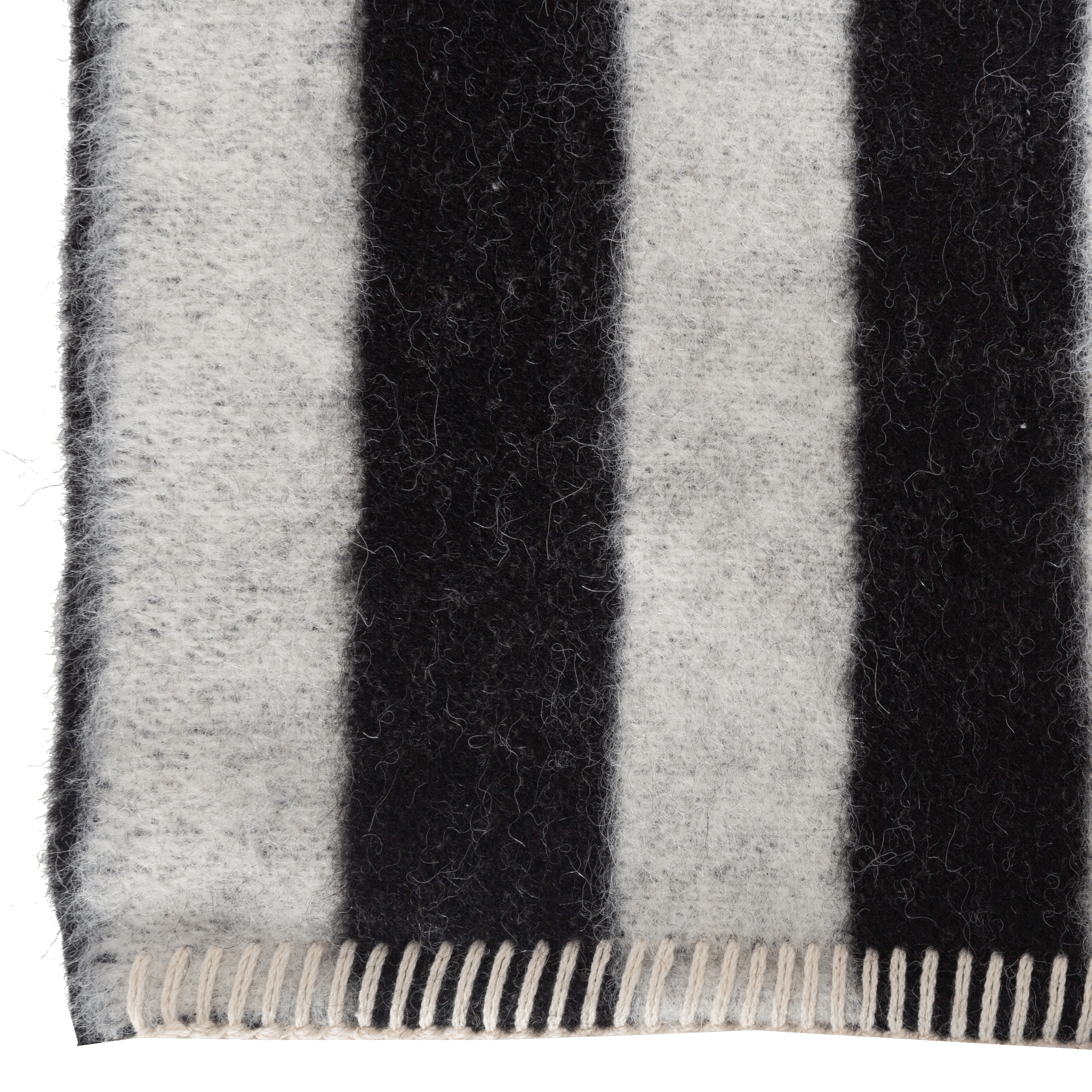 Presenting a luxuriously soft texture, the Stills Stripe Throw is woven with natural superfine alpaca wool and undyed Peruvian cotton.