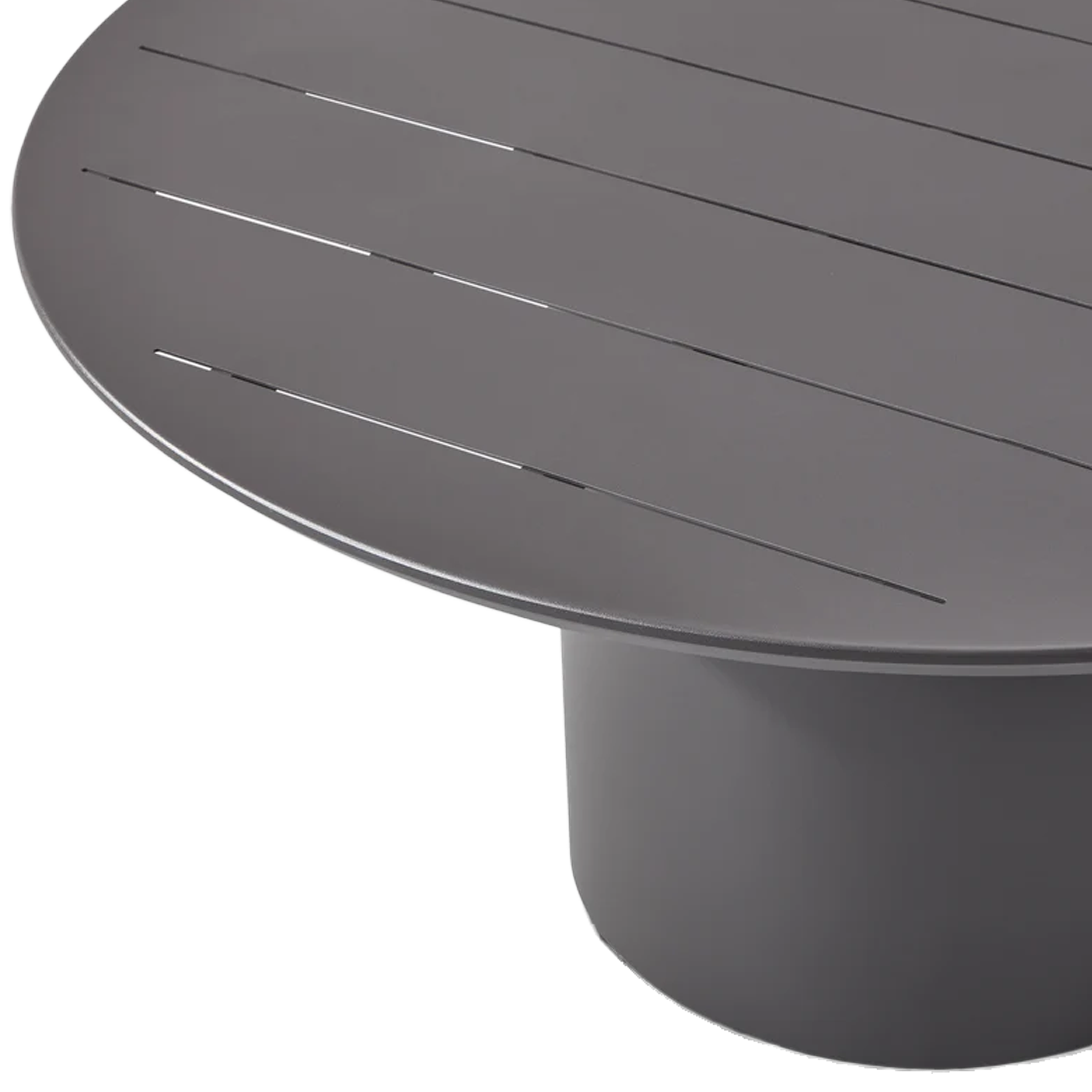 Santorini Outdoor Slated Round Dining Table