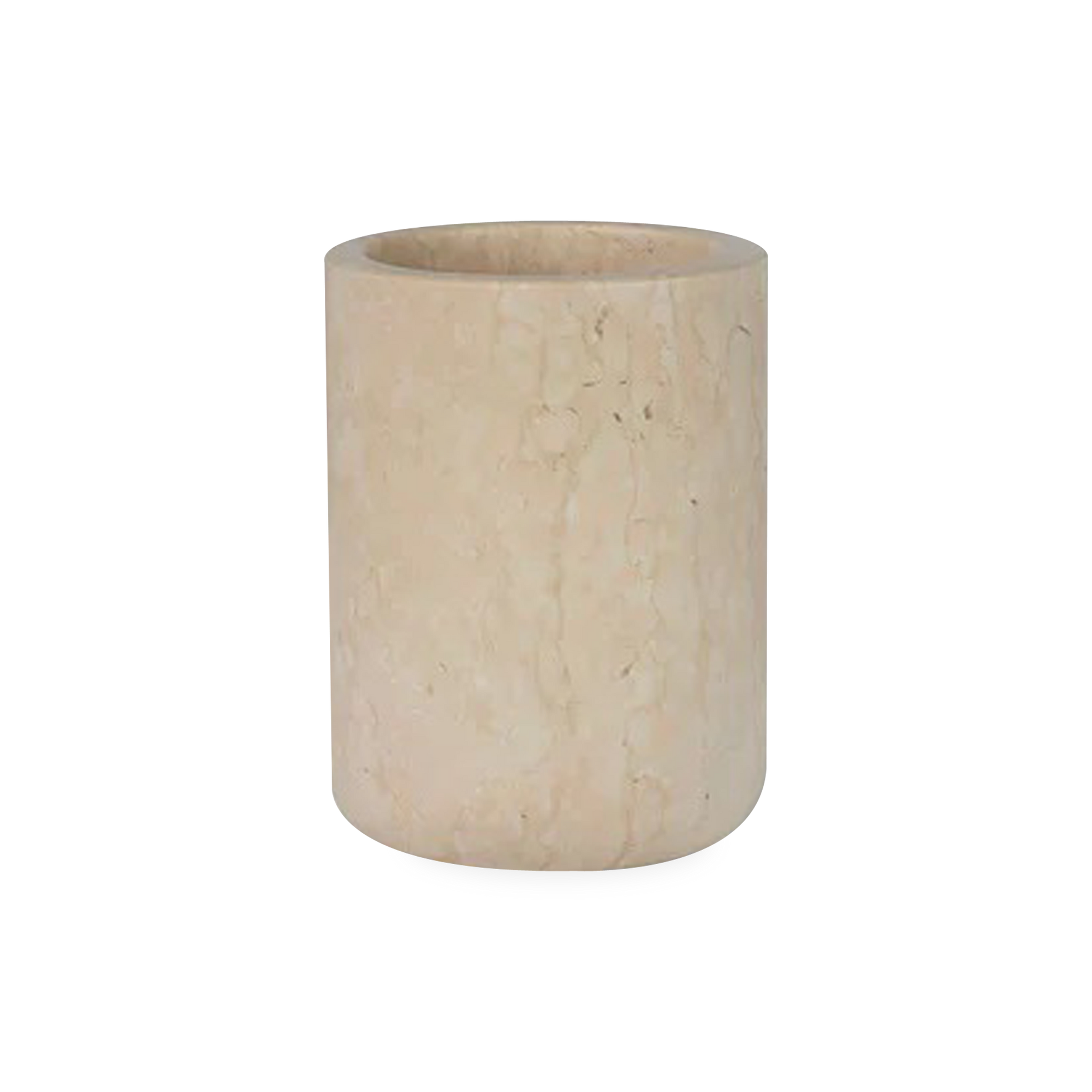 Bringing a luxurious atmosphere into your bathroom with the Marble Tumbler, this tumbler features an elegant cylindrical silhouette with soft edges.