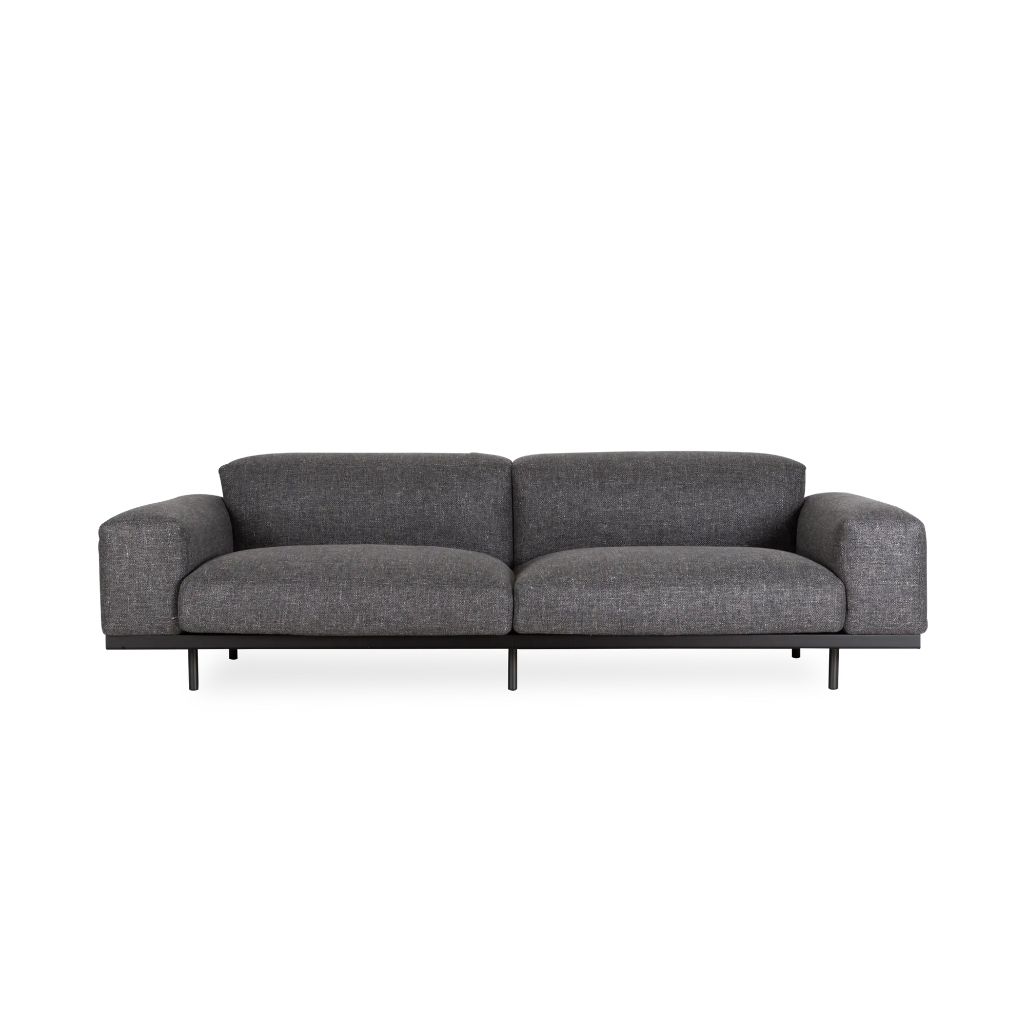 Displaying a pleasing and inviting aesthetic, the Naviglio Sofa is a masterpiece of generous proportions and soft, yet distinctly architectural geometry.
