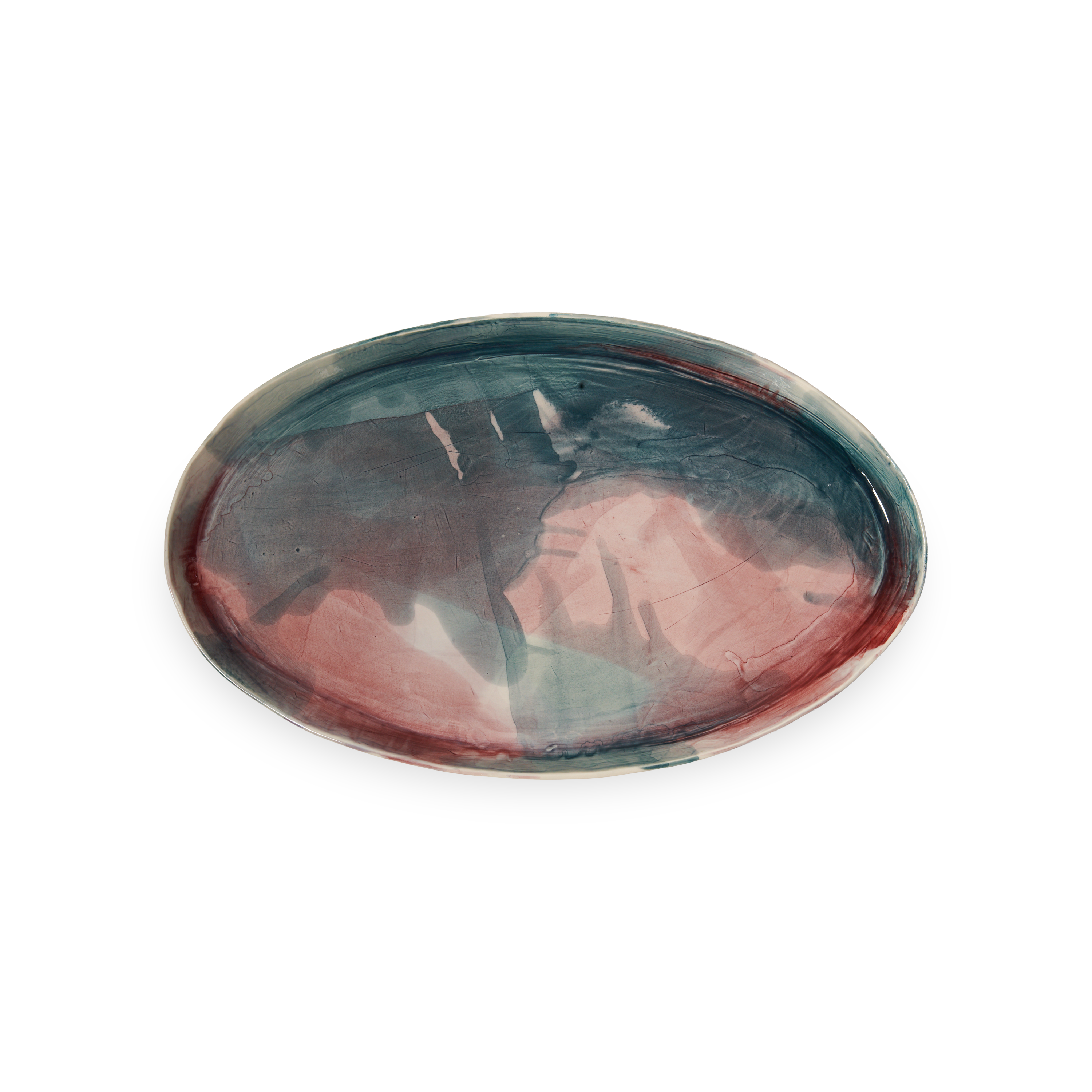 Aquarello Oval Platter