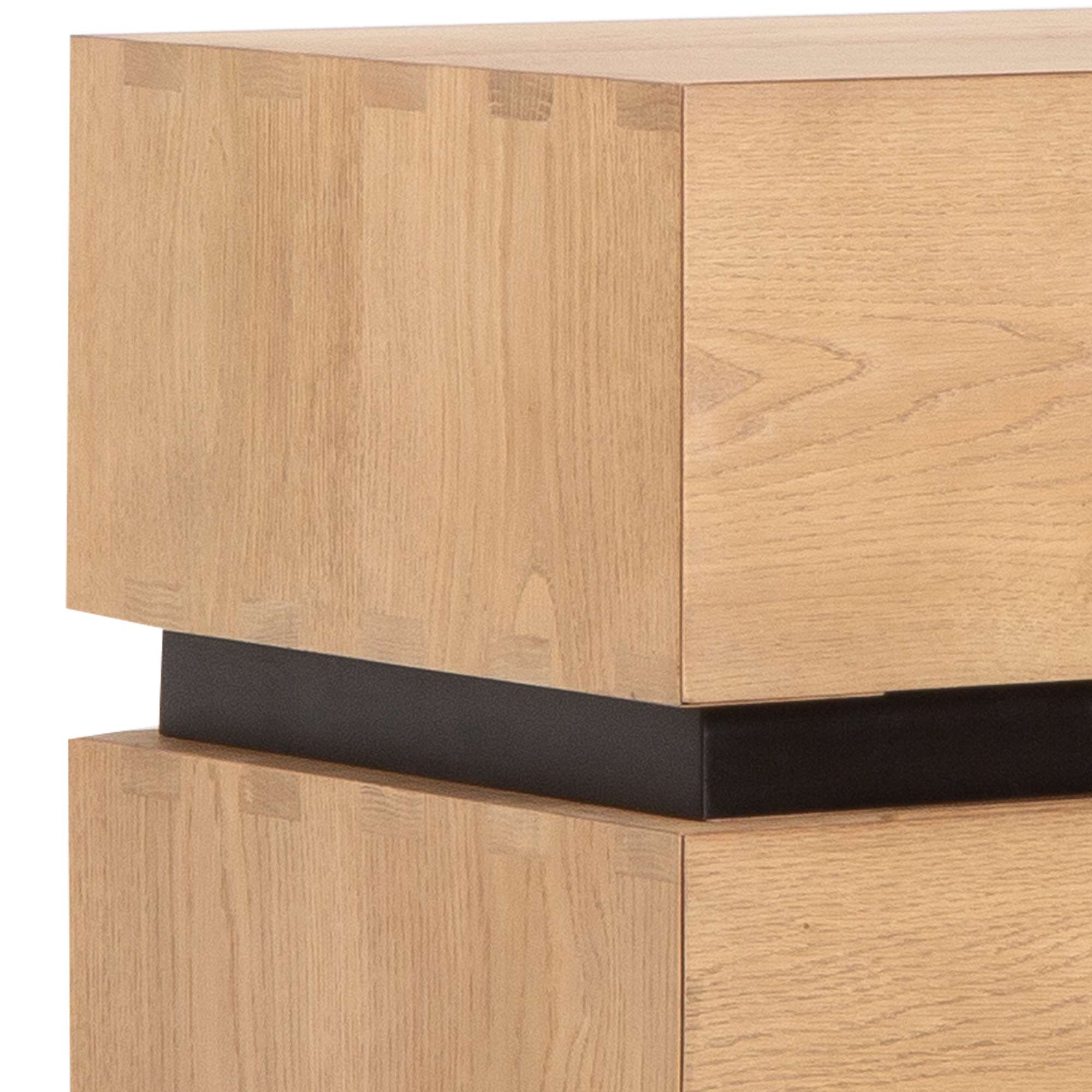 The Cassetto Nightstand draws inspiration from the raw power and geometric precision of 1960s Brutalist architecture.