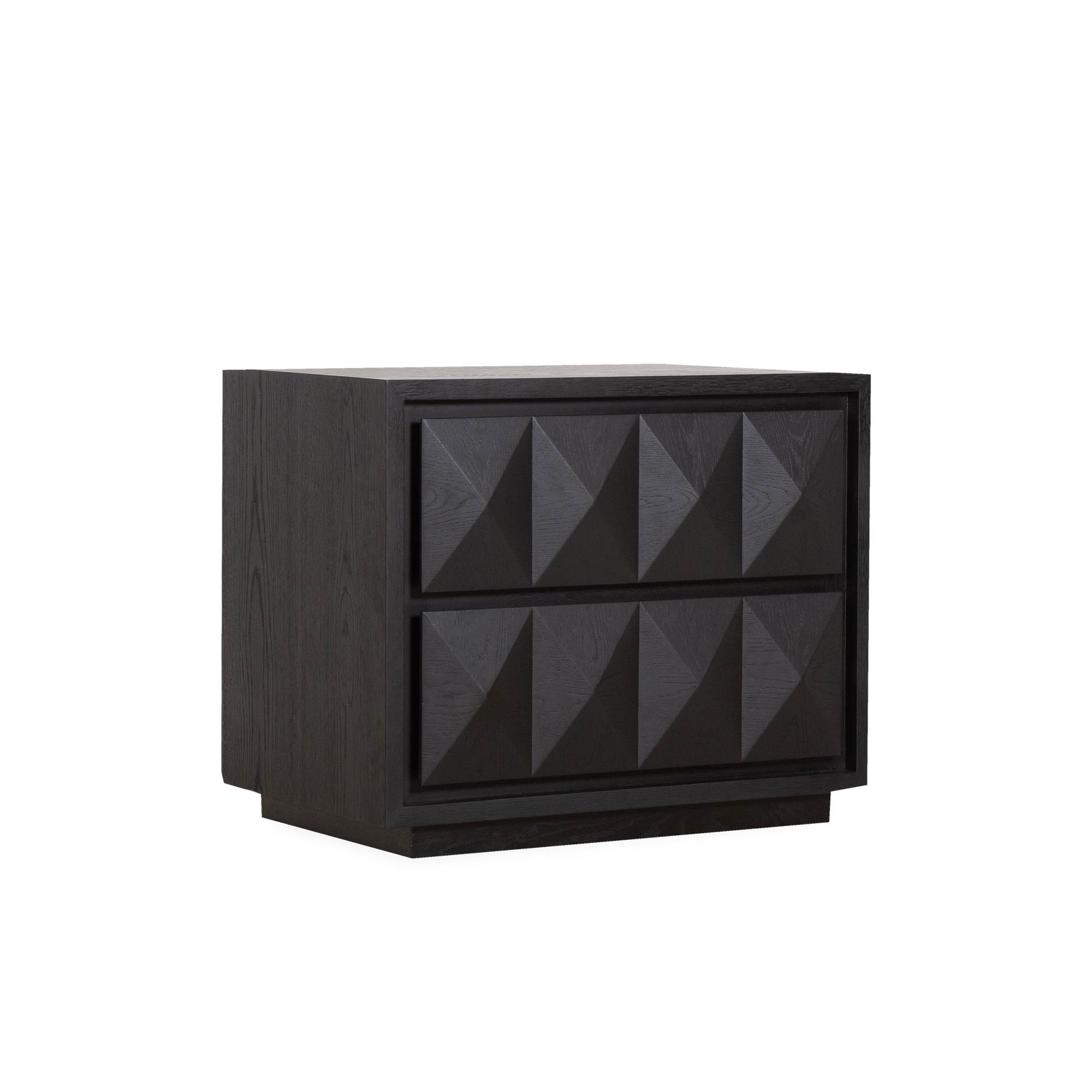 The Bruges Nightstand draws inspiration from the raw power and geometric precision of 1960s Brutalist architecture.