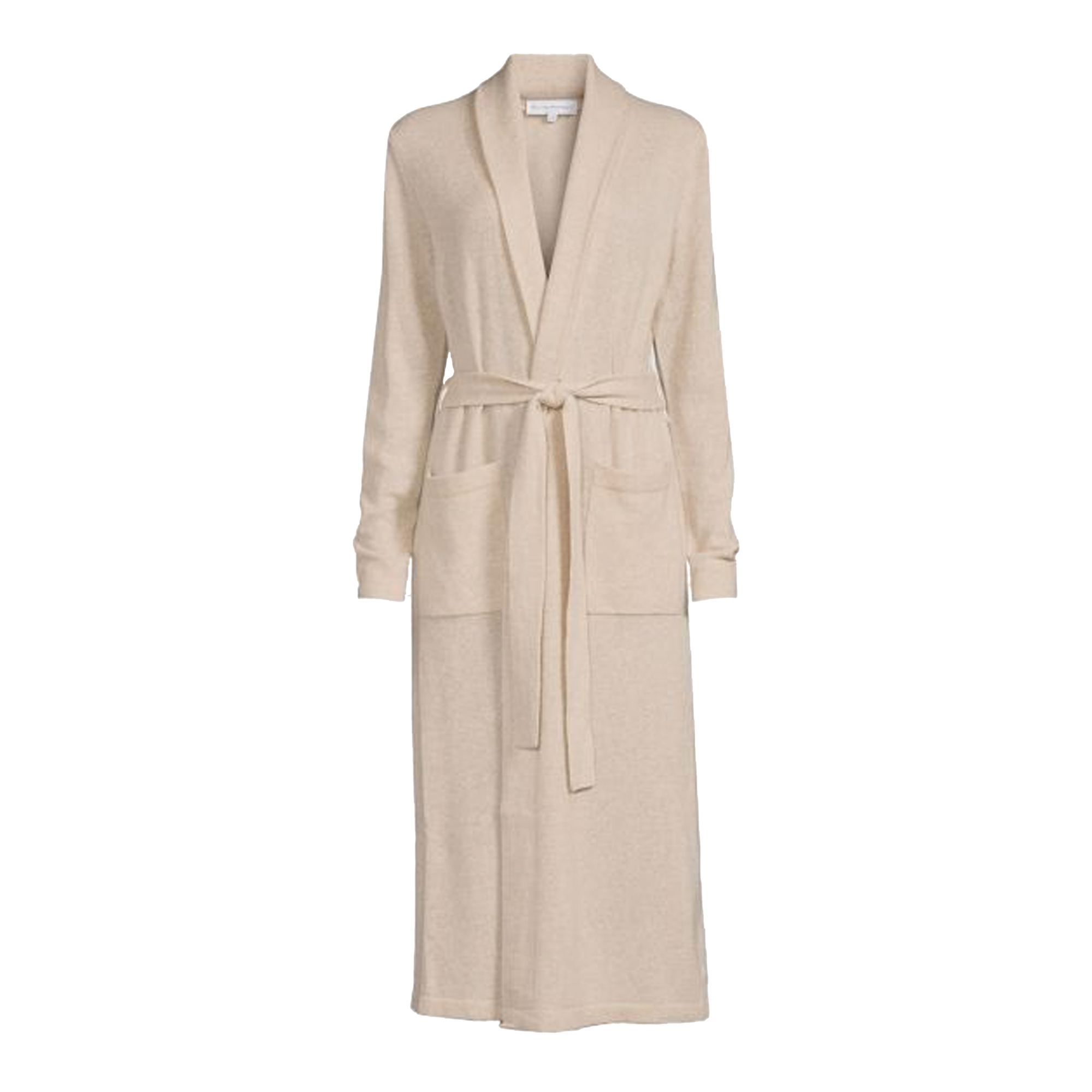 Spun from the finest cashmere yarn, the Cashmere Long Robe features a sleek shawl collar, roomy patch pockets, and an easy fit that's designed to effortlessly skim your shape.