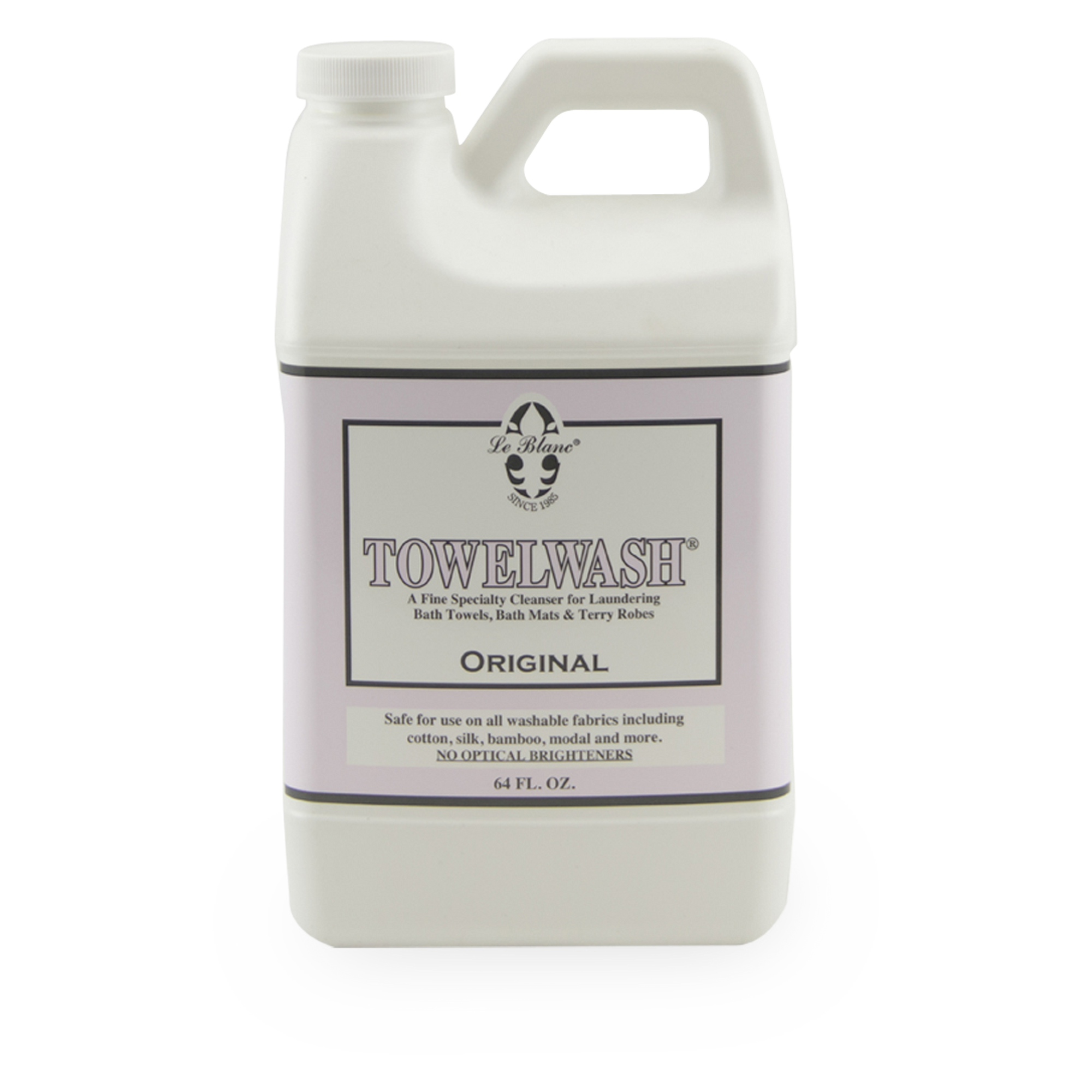 Original towel wash is safe for use on all washable fabrics including cotton, silk, bamboo, modal, and more.