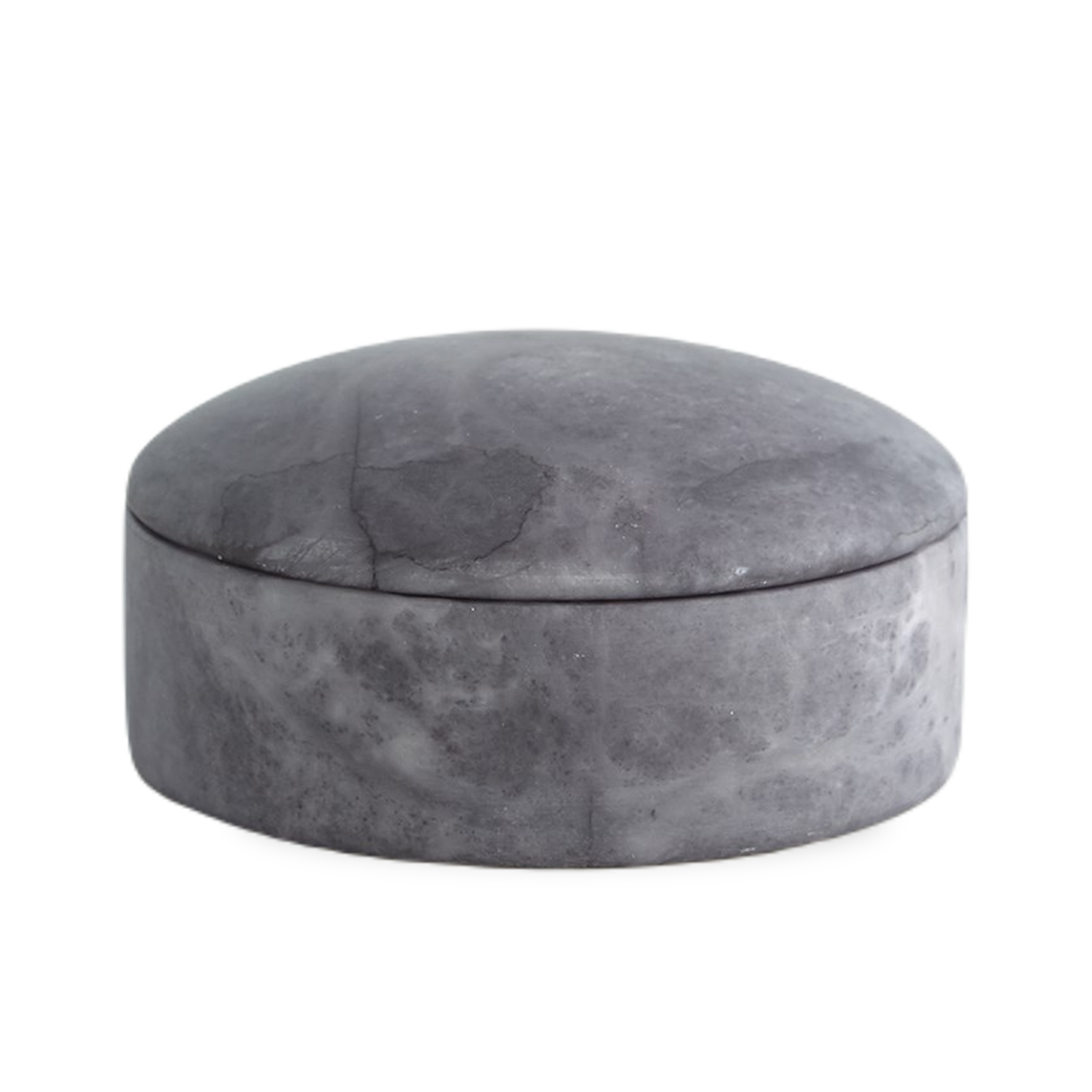 Perfect for a vanity or desk, the Gala Canister is made from natural alabaster with a smooth domed top for a softer statement.