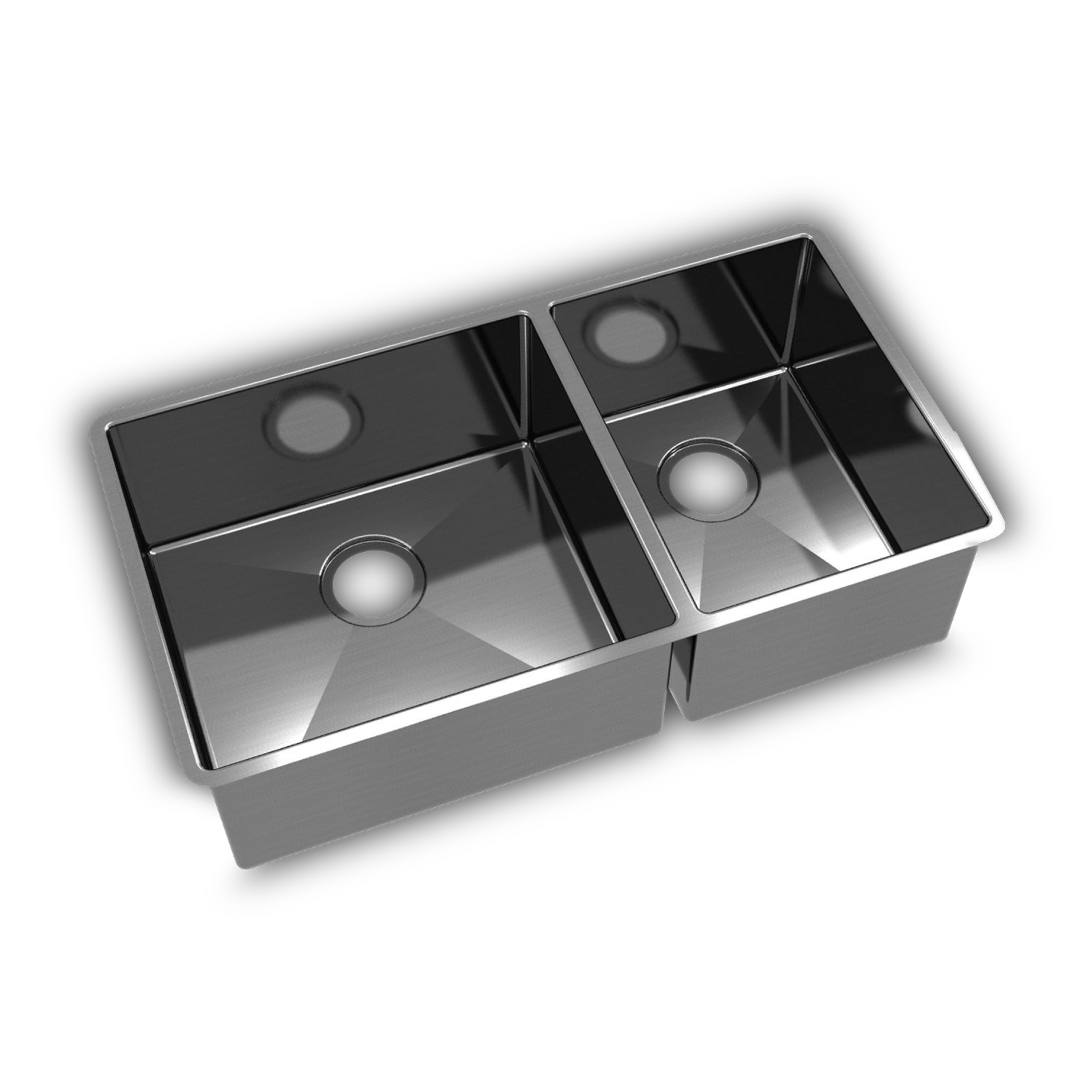 The kitchen sink is a home essential! Stainless steel kitchen sink, 1-1/2 bowl, with rear drains.